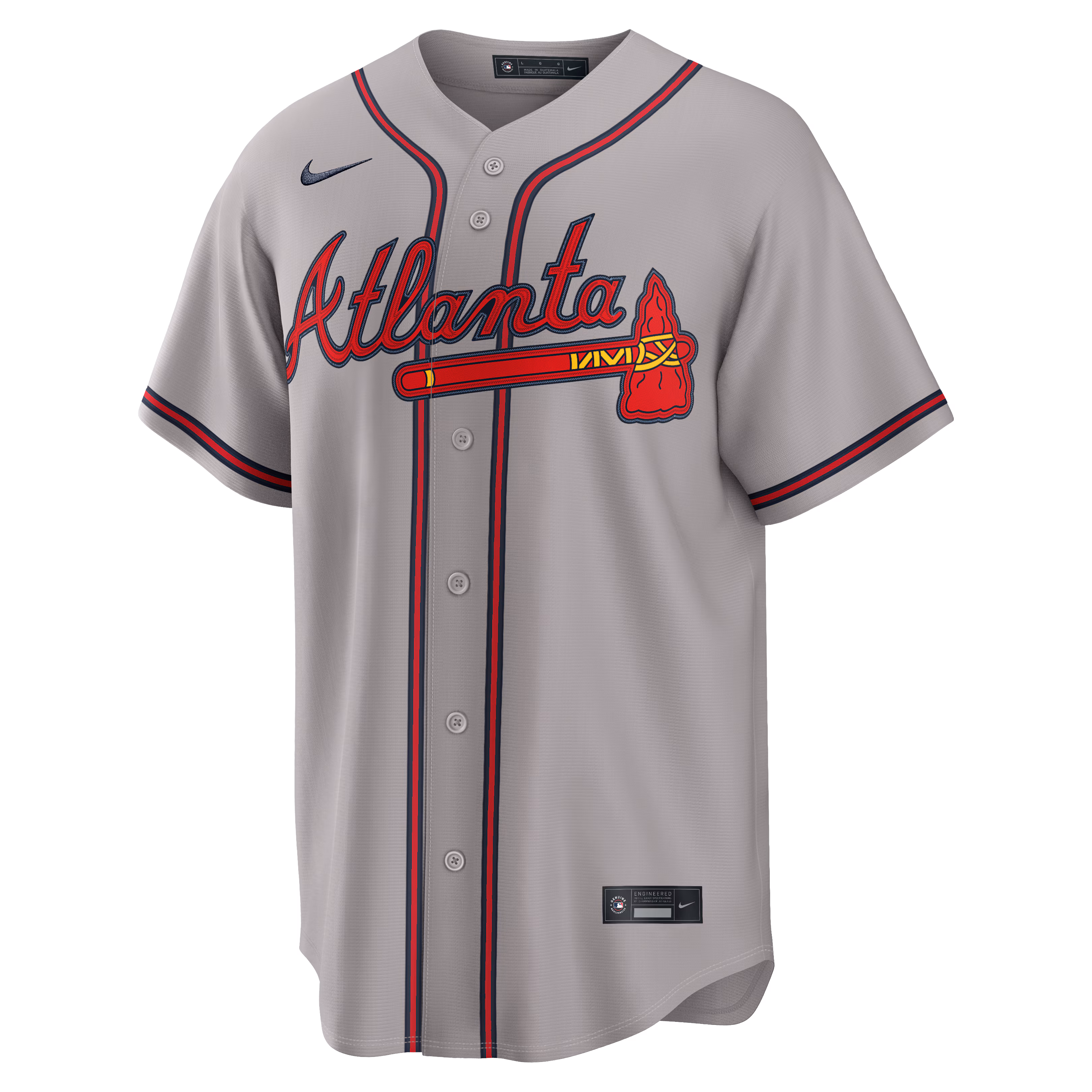 Ronald Acuña Jr. Atlanta Braves Nike Road Replica Jersey - Gray