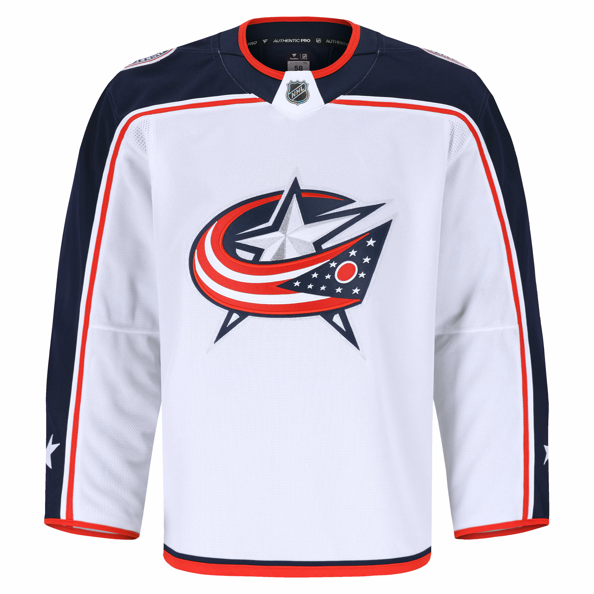 Columbus Blue Jackets Fanatics Away Authentic Pro Jersey - White