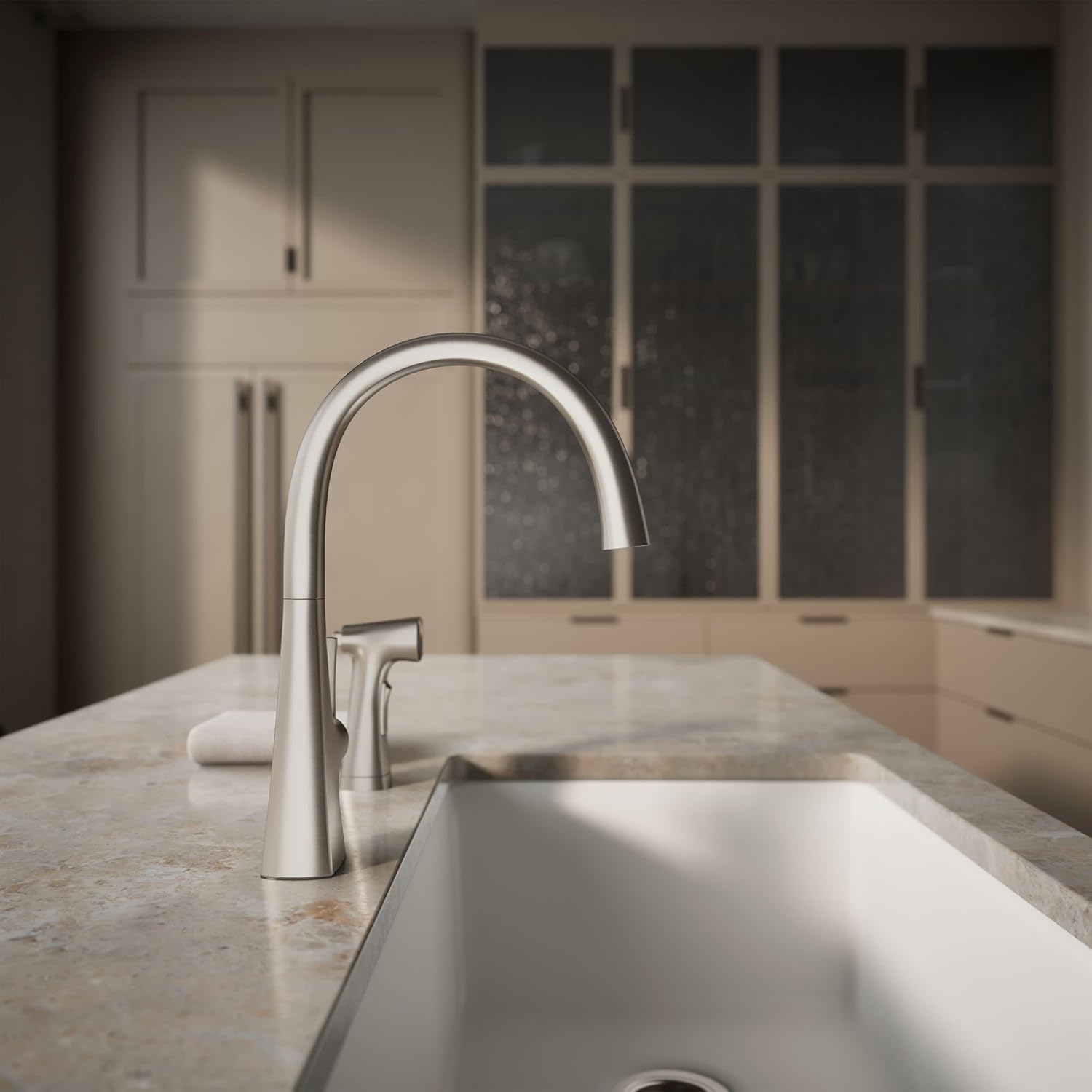 KOHLER Graze 1.5 GPM Single Hole Kitchen Faucet - Includes Side Spray