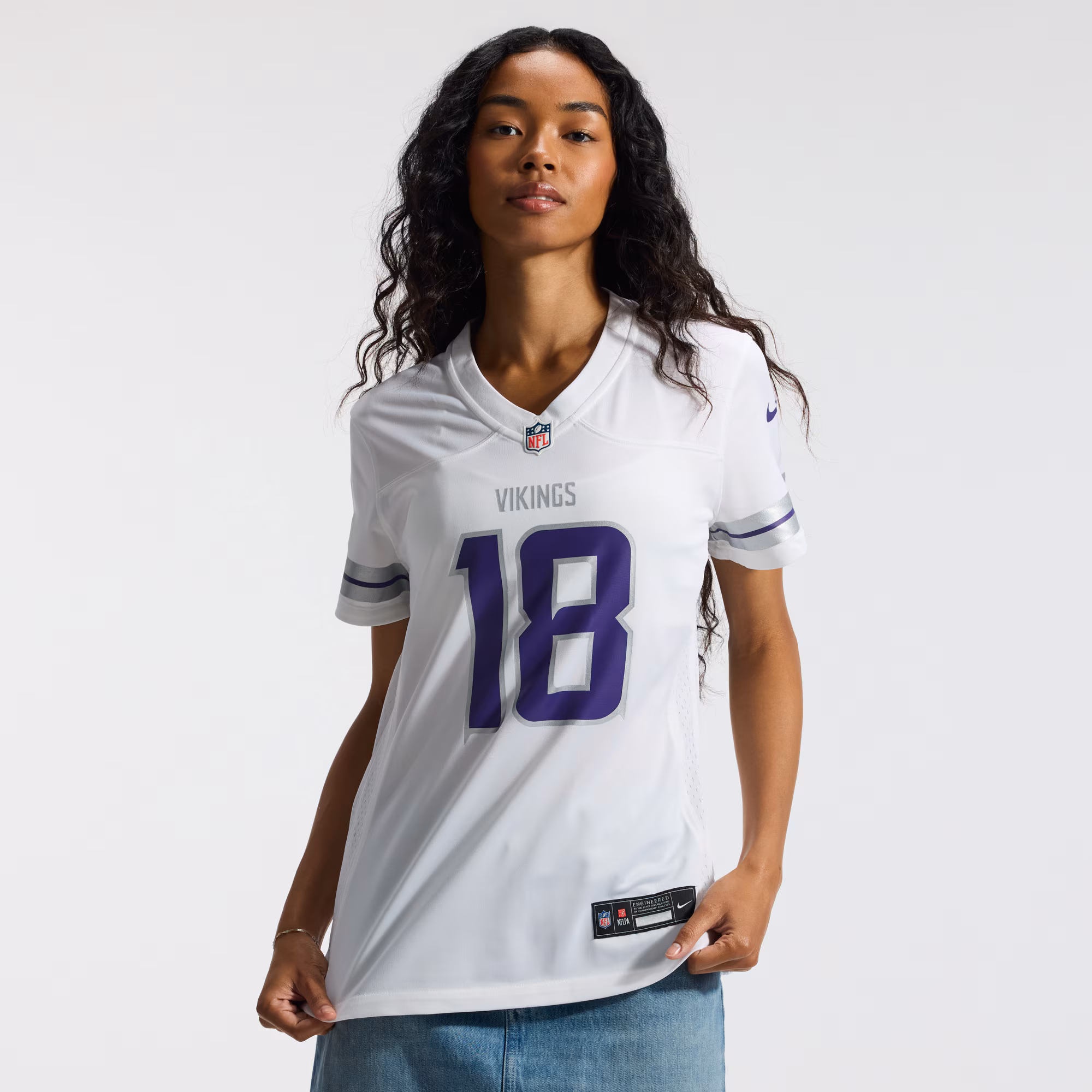 Justin Jefferson Minnesota Vikings Nike Women's Alternate Game Player Jersey - White