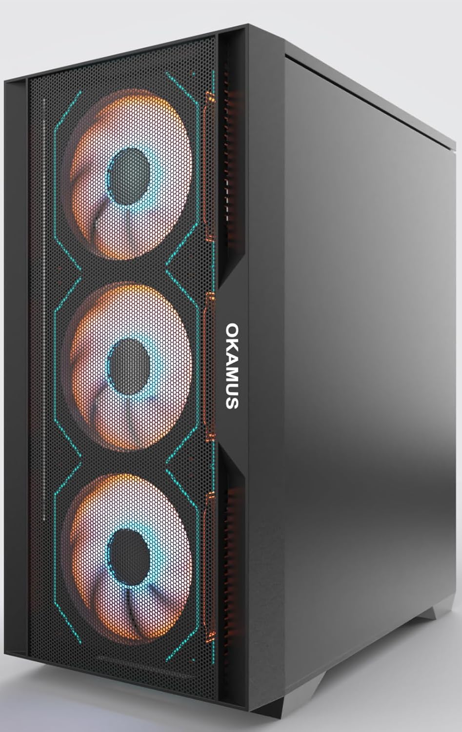 Gaming PC, i7 CPU Up to 4.0GHz, RX 590 2304 SP 8GB DDR5 Graphics Card, 512 GB M.2, 16 GB RAM Pre-Built Computer, ARGB Fans x 4, Win 11 Home .WiFi 6 + BT 5.3, 550W PSU (RX 590+512GB+16GB)