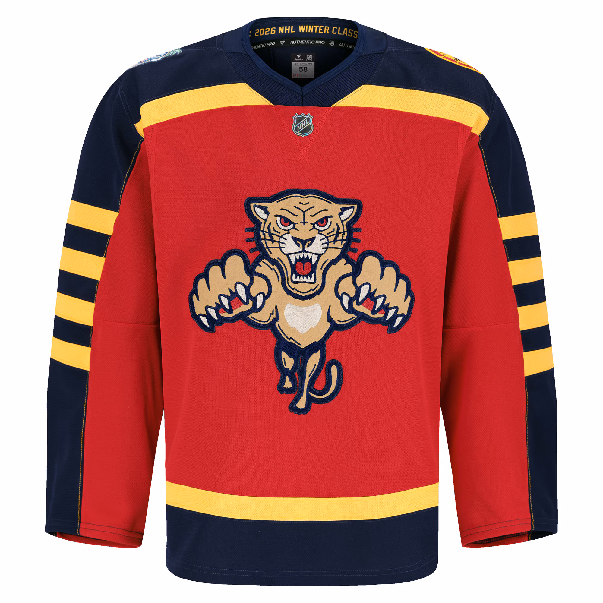 Florida Panthers Fanatics 2026 NHL Winter Classic Authentic Pro Jersey - Red