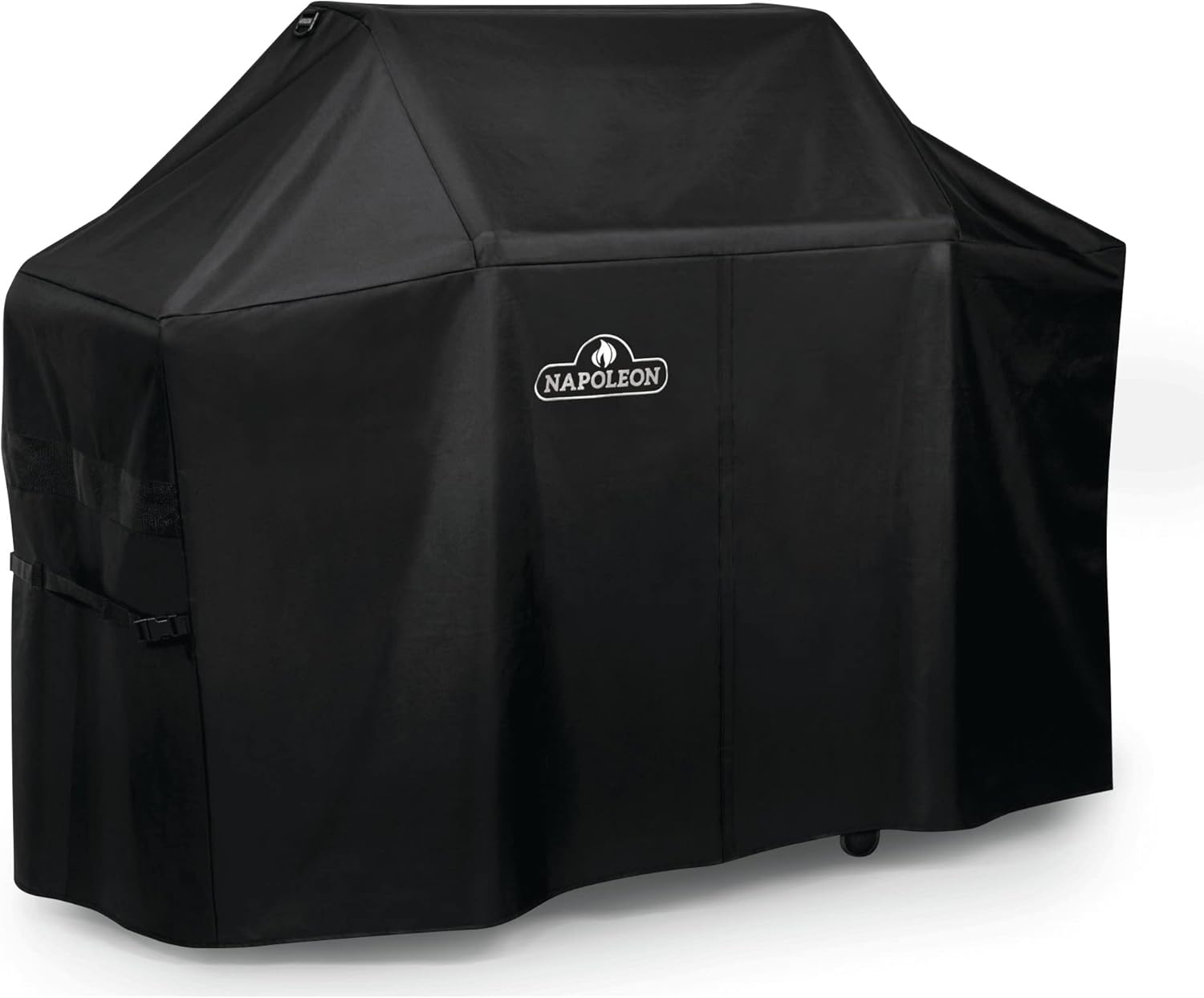 Napoleon Grill Cover for Prestige PRO 500 and Prestige 500 - Black, Water Resistant, UV Protected, Air Vents, Hook and Loop Closure, Hanging Loops, Adjustable Buckled Straps