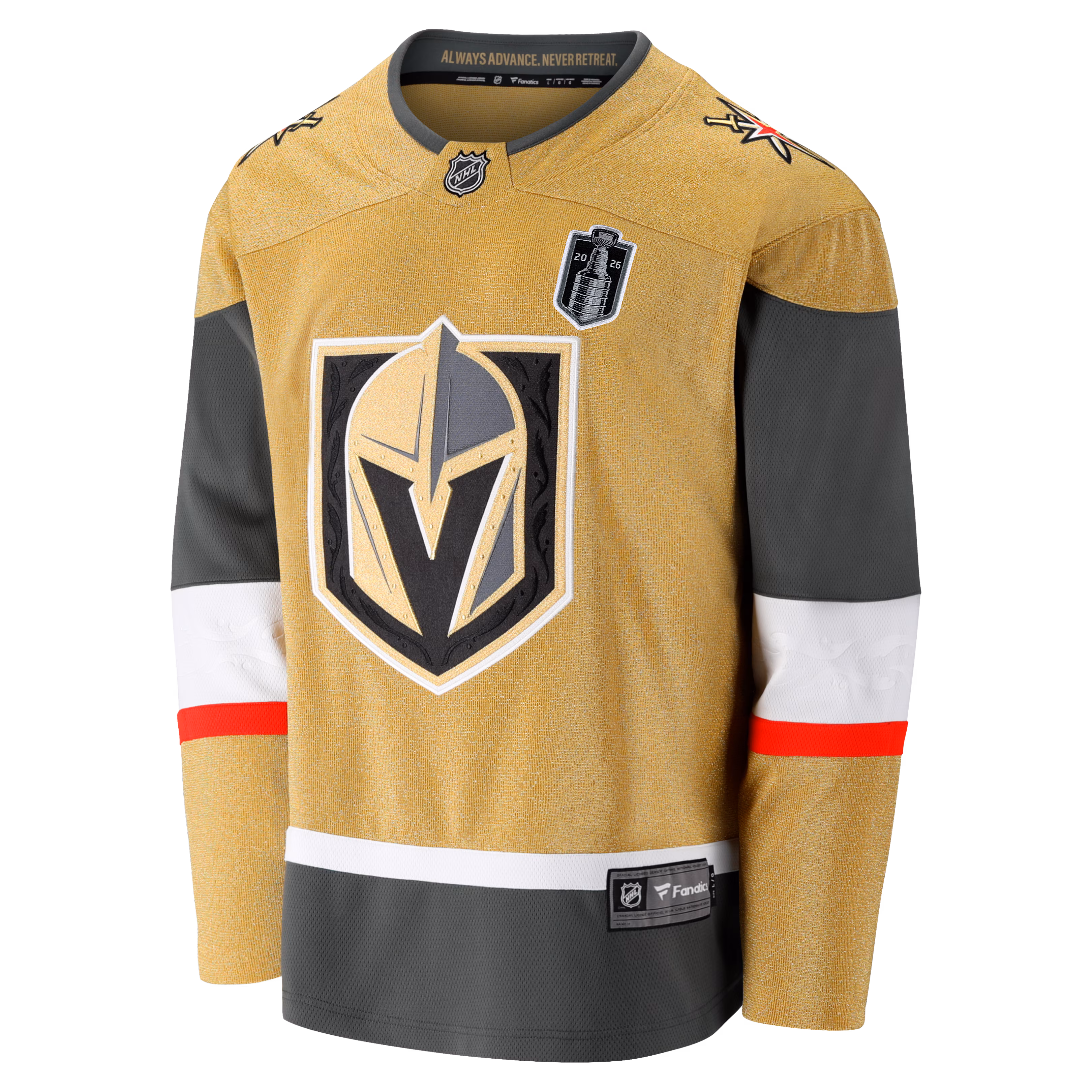 Vegas Golden Knights Fanatics 2026 Stanley Cup Final Breakaway Jersey - Gold