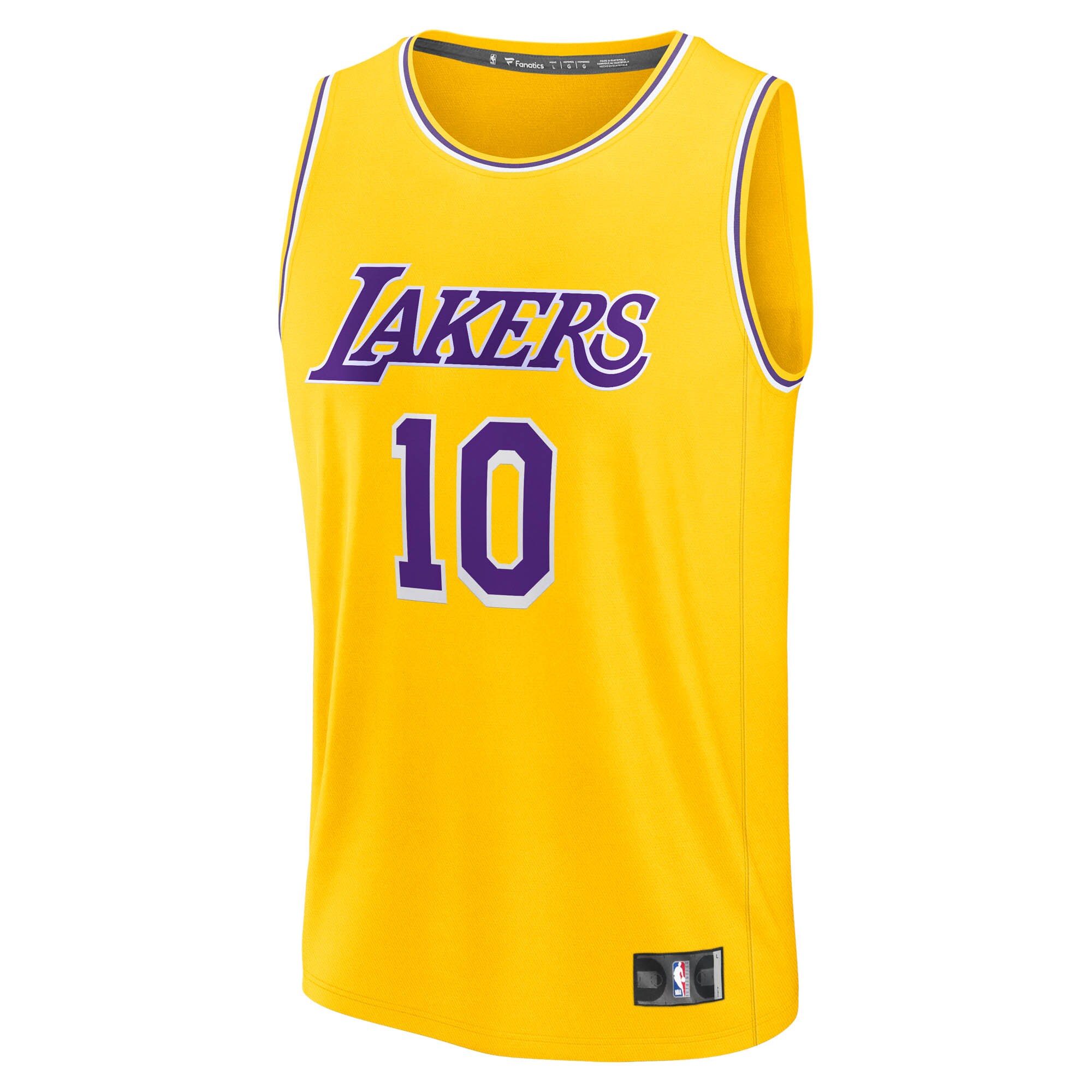 Luke Kennard Los Angeles Lakers Fanatics Fast Break Replica Jersey - Icon Edition - Gold