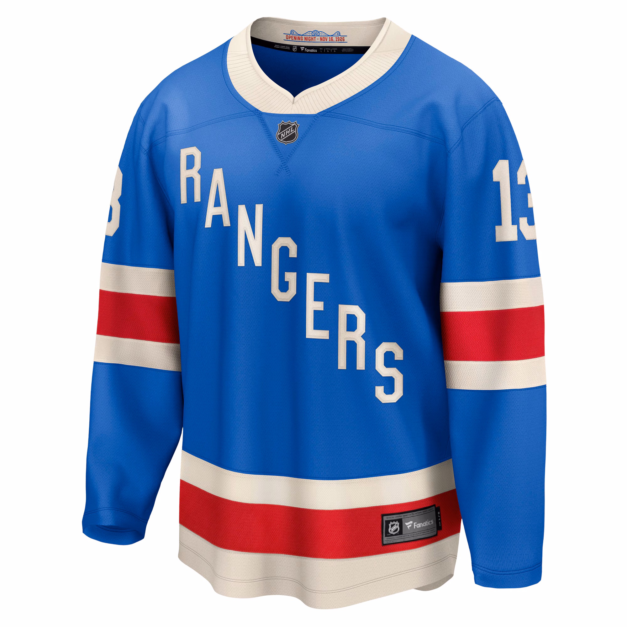 Alexis Lafreniere New York Rangers Fanatics Centennial Breakaway Jersey - Blue