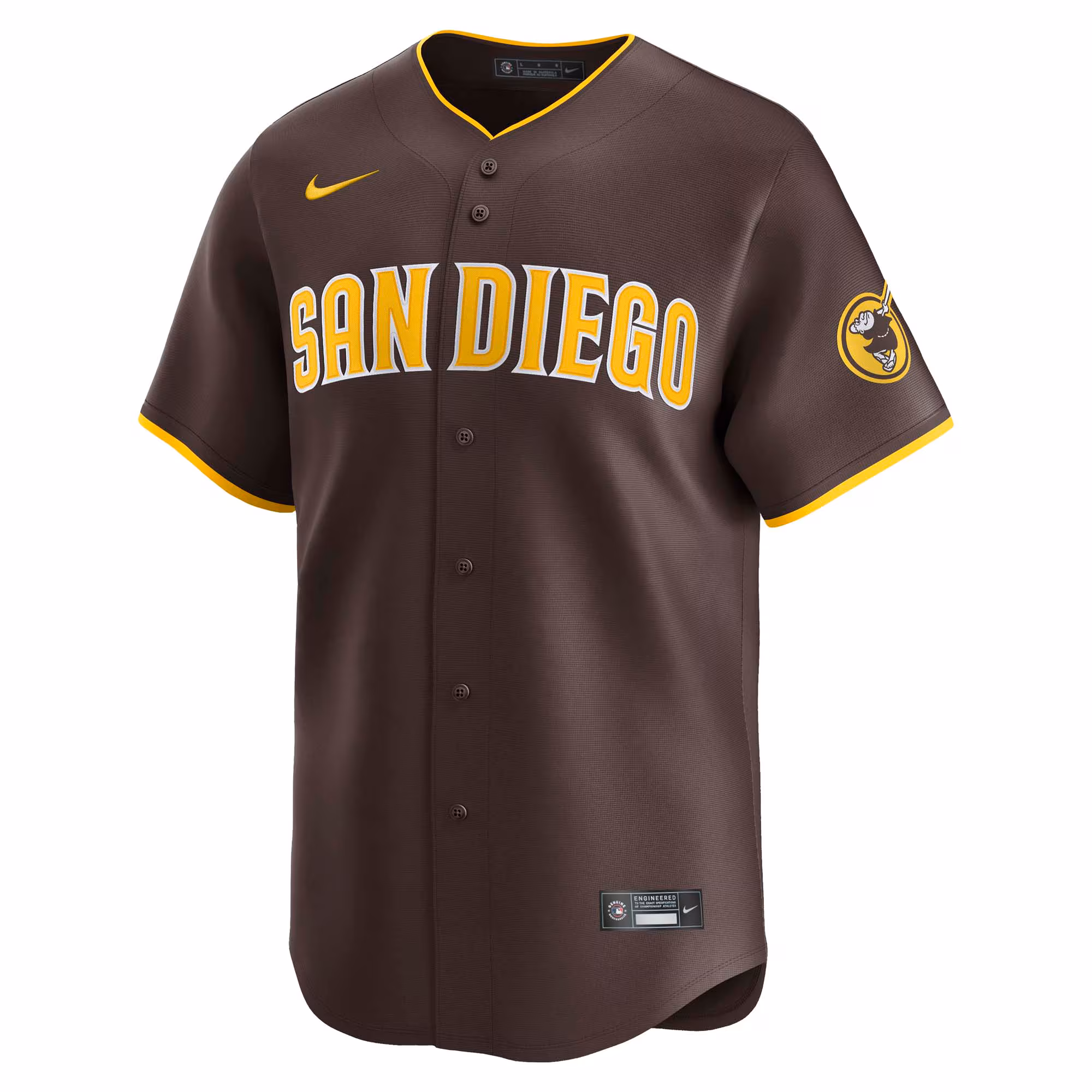 Jackson Merrill San Diego Padres Nike Road Limited Player Jersey - Brown