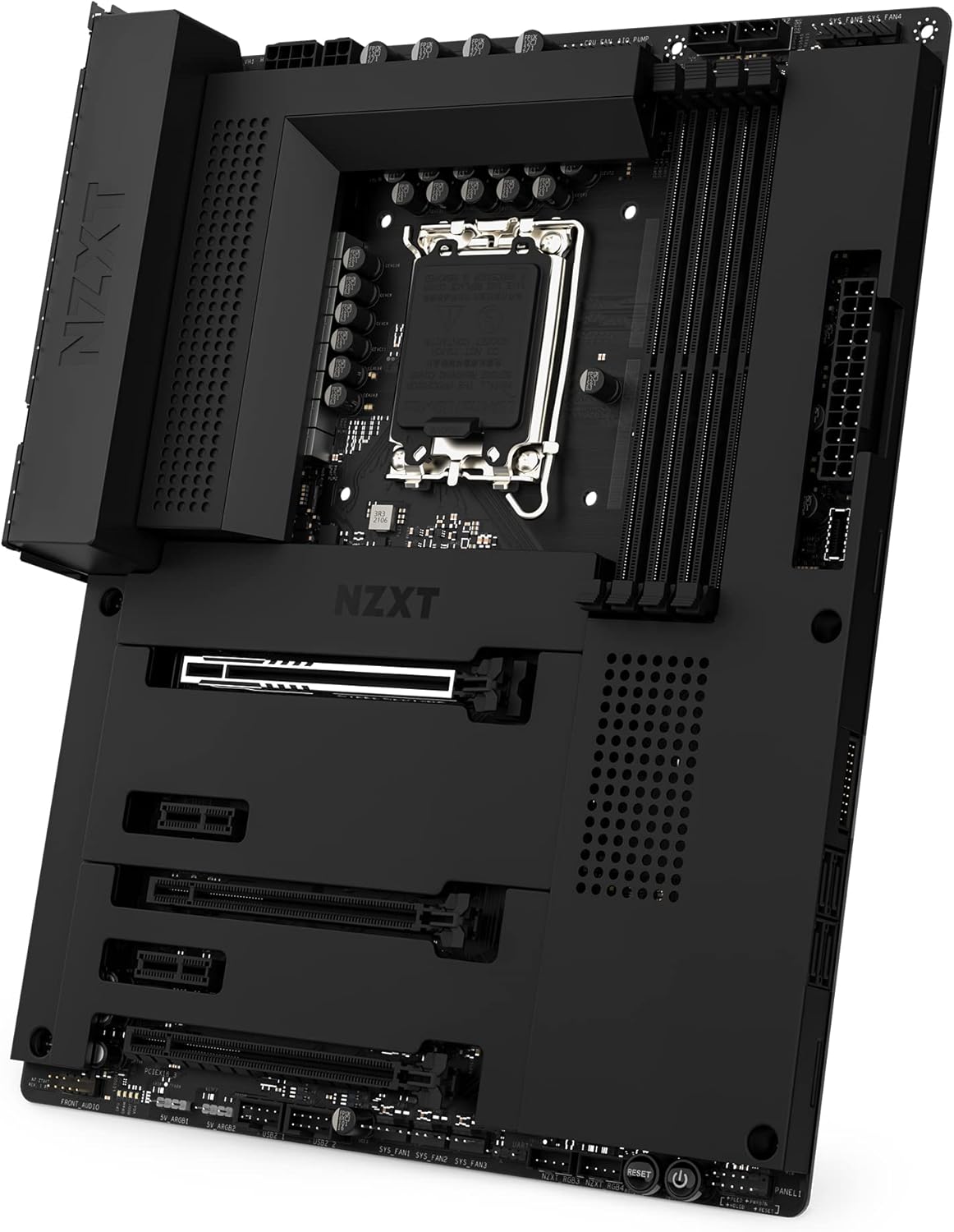 NZXT N7 Z790 Motherboard - N7-Z79XT-B1 - Intel Z790 chipset (Supports 12th &13th Gen CPUs) - ATX Gaming Motherboard - Integrated I/O Shield - WiFi 6E connectivity - Bluetooth - Black (Renewed)