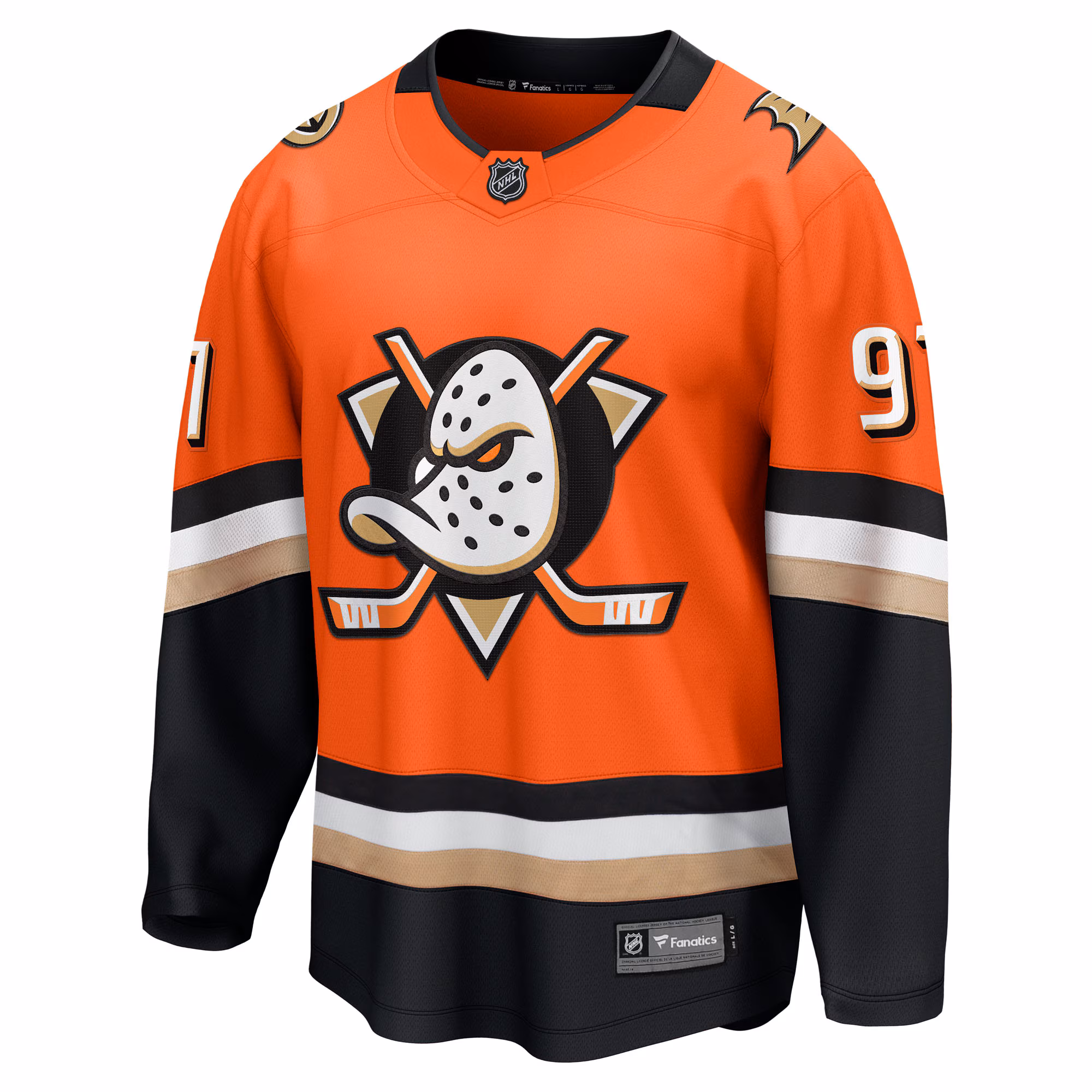 Leo Carlsson Anaheim Ducks Fanatics Home Breakaway Jersey - Orange