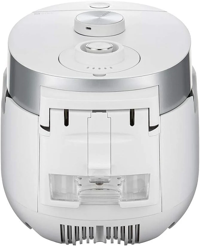 Small Stainless Steel Rice Cooker 6 Cups (Cooked), 12 Cups (Cooked) Induction Heating Dual Pressure, 16+ Menu Options (White)