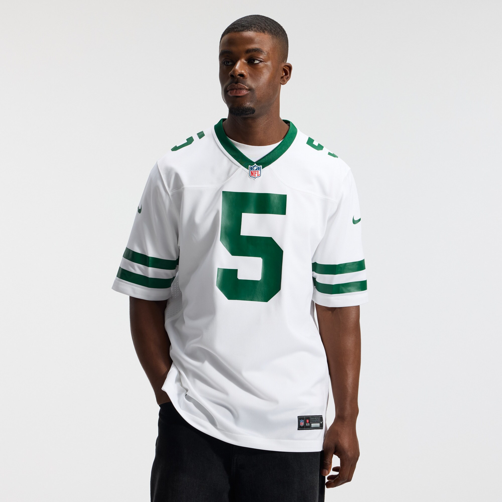 Garrett Wilson New York Jets Nike Game Jersey - Legacy White