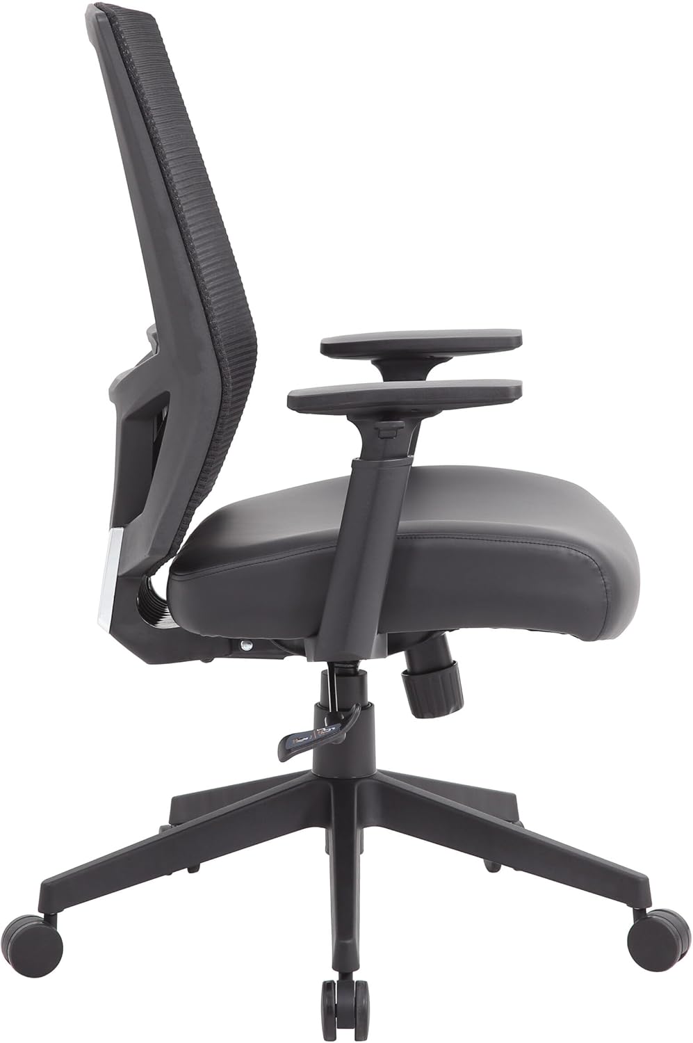 BOSS Ergonomic Mesh Task Chair with Adjustable Arms & Synchro-Tilt, Black