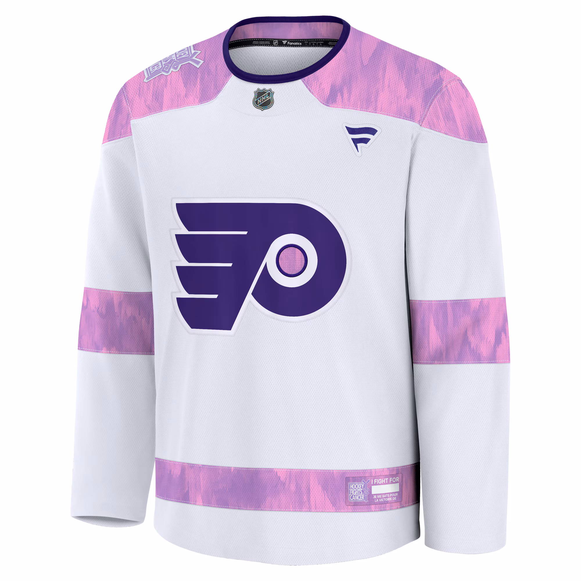 Philadelphia Flyers Fanatics Hockey Fights Cancer Survivor Practice Jersey - White