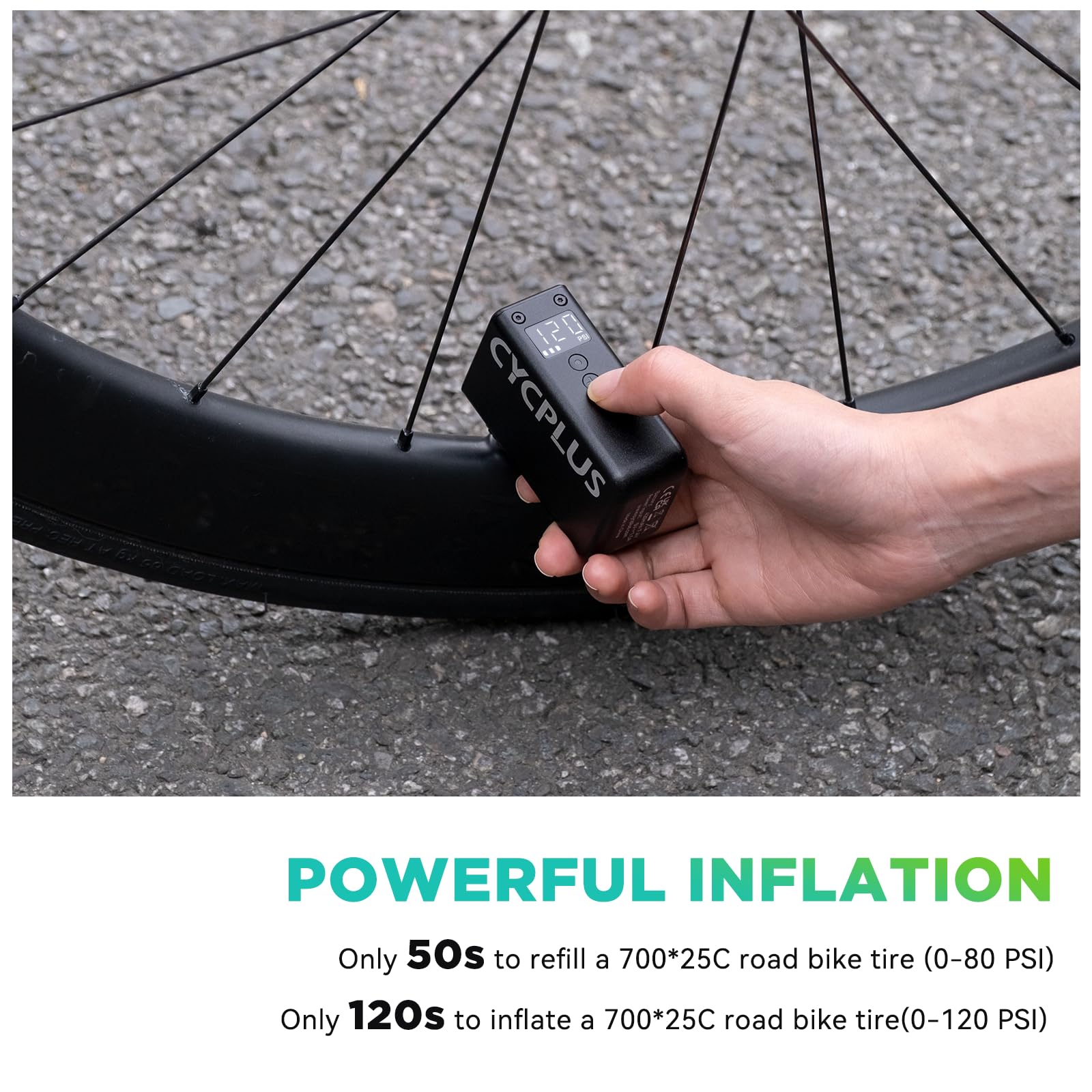 CYCPLUS CYCPLUS AS2 PRO Mini Bicycle Pump with Gauge