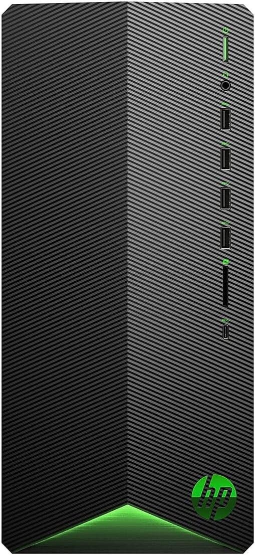 HP Pavilion Gaming Desktop PC - AMD 6-Core Ryzen 5 5600G Processor, AMD Radeon RX5500, 8GB RAM, 256GB PCIe NVMe SSD, Win 10 Home
