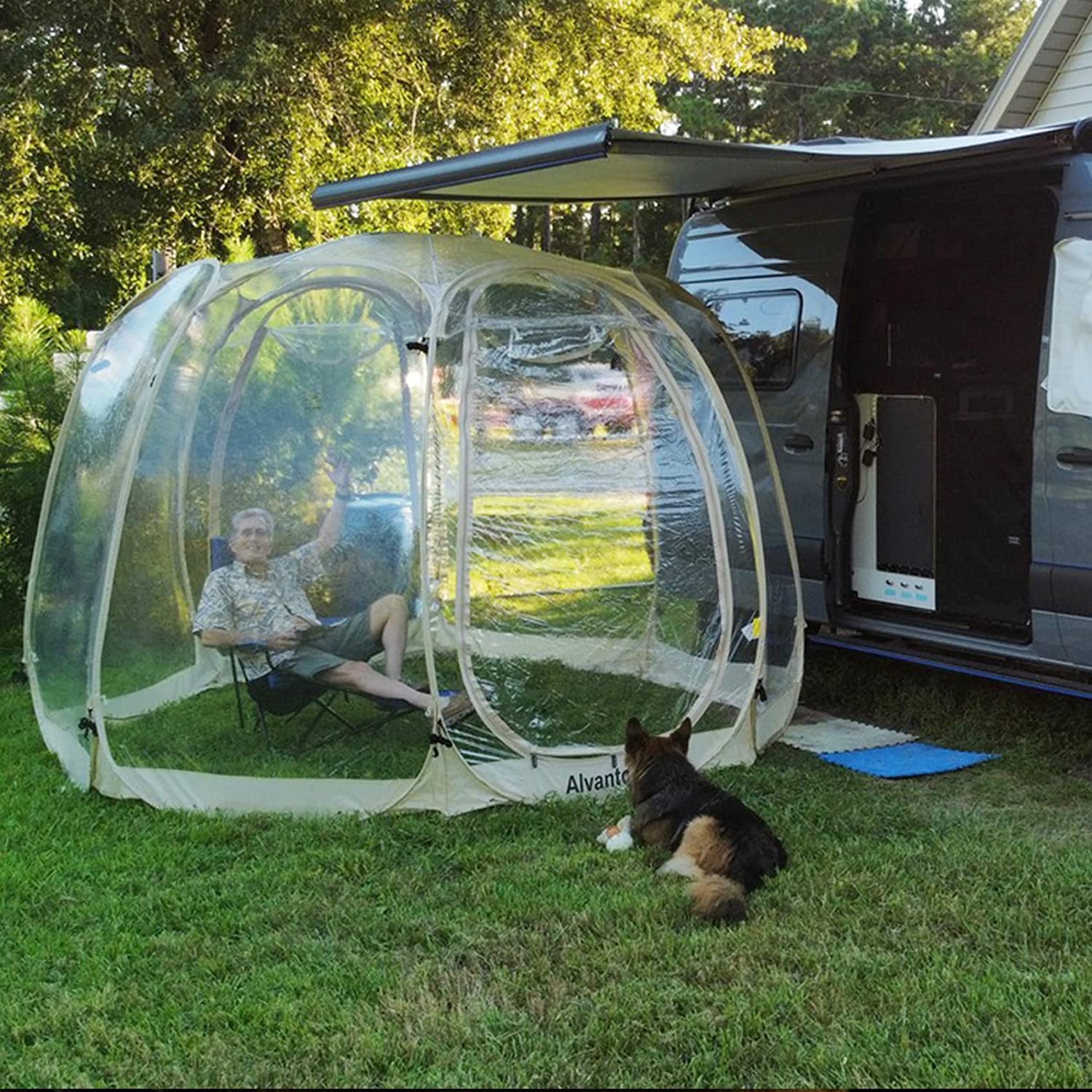 Bubble Tent Pop Up Gazebo, 8-10 Person Igloo Dome Garden Patio Canopy Shelter