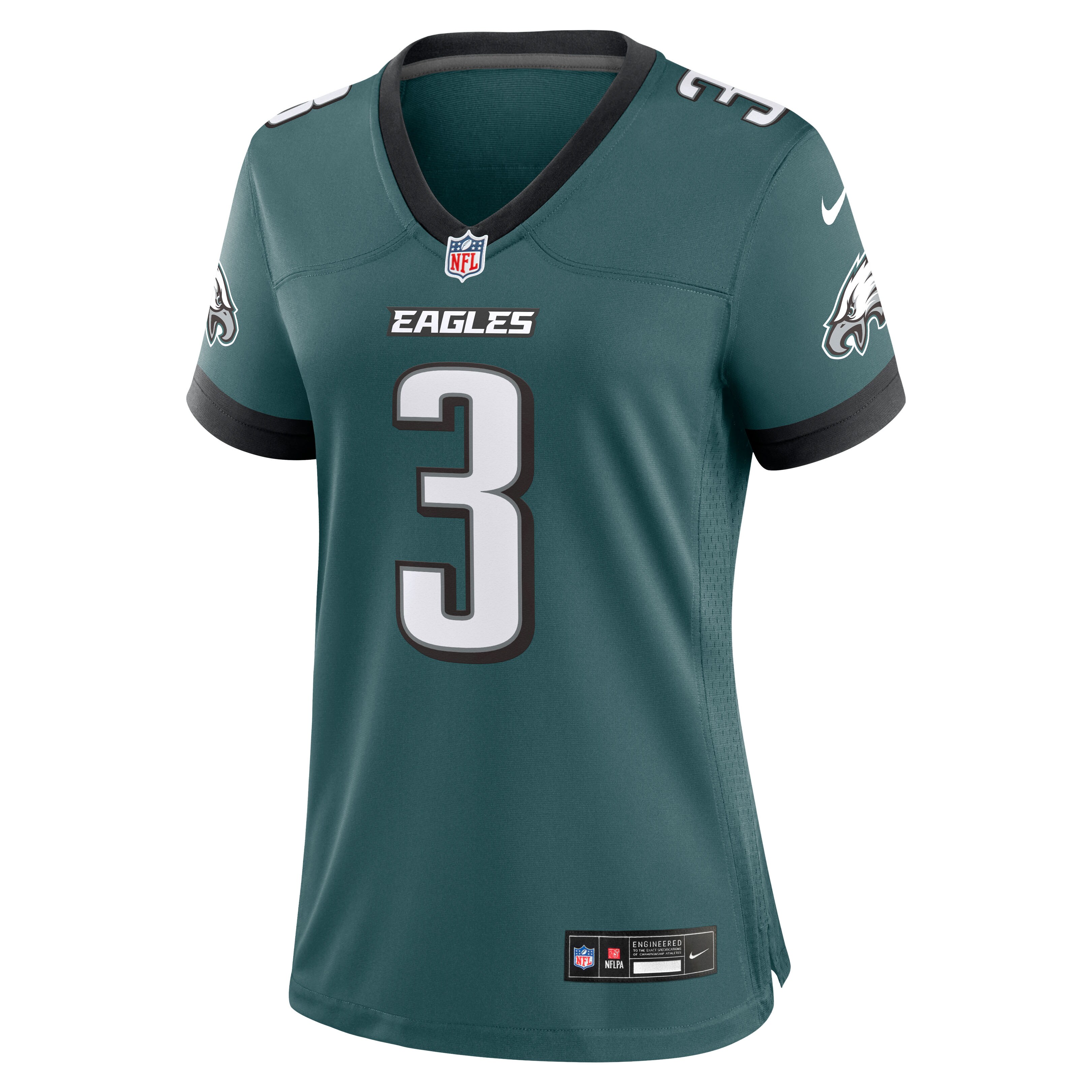 Nolan Smith Jr. Philadelphia Eagles Nike Women's Team Game Jersey -  Midnight Green