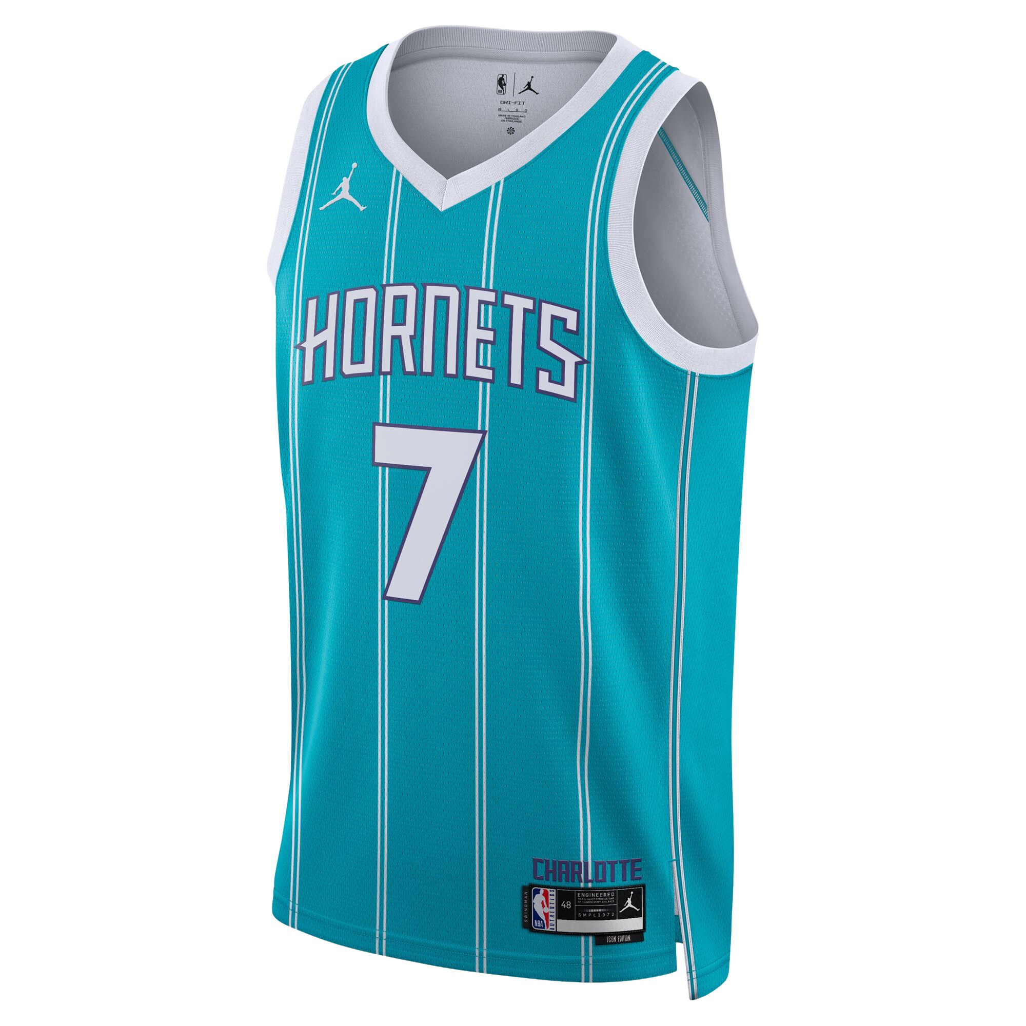 Kon Knueppel Charlotte Hornets Jordan Brand Unisex Swingman Jersey - Icon Edition - Teal