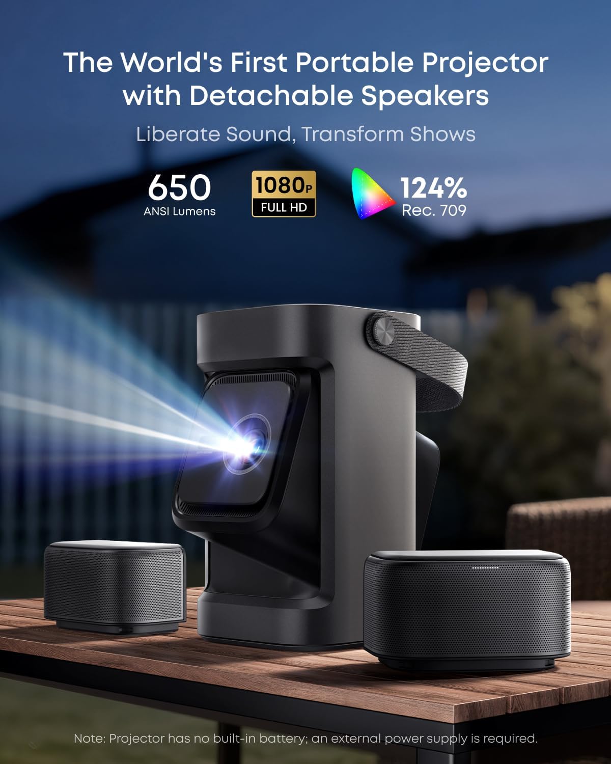 soundcore Nebula P1 Projector with Carry Bag