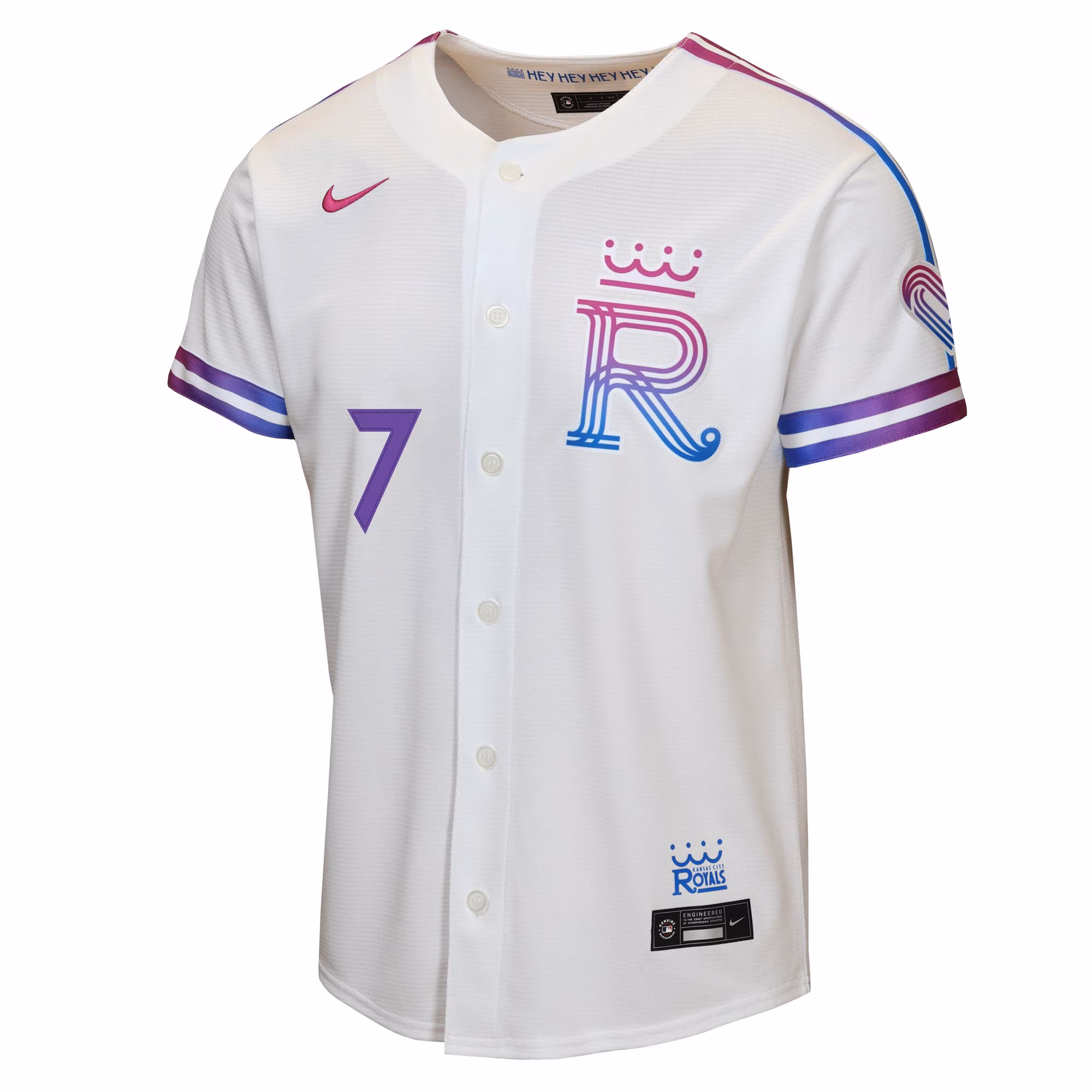 Bobby Witt Jr. Kansas City Royals Nike Youth 2026 City Connect Stadium Jersey - White