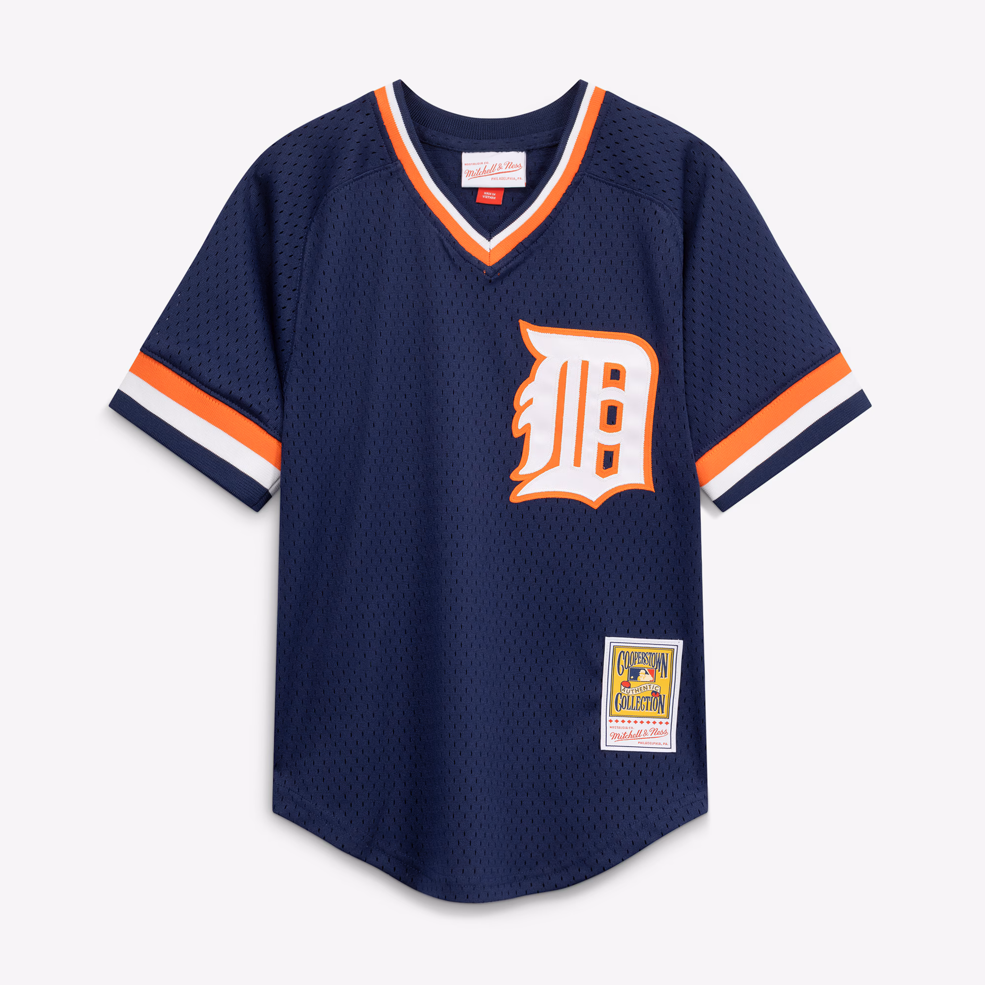 Kirk Gibson Detroit Tigers Mitchell & Ness Youth Cooperstown Collection Mesh Batting Practice Jersey - Navy
