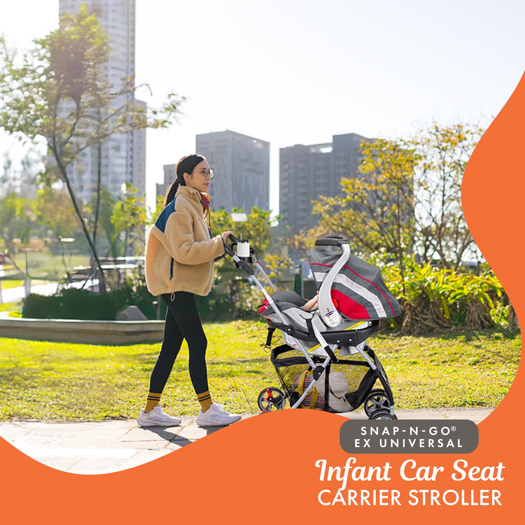 BABY TREND Snap N Go EX Lightweight Universal Infant Car Seat Carrier