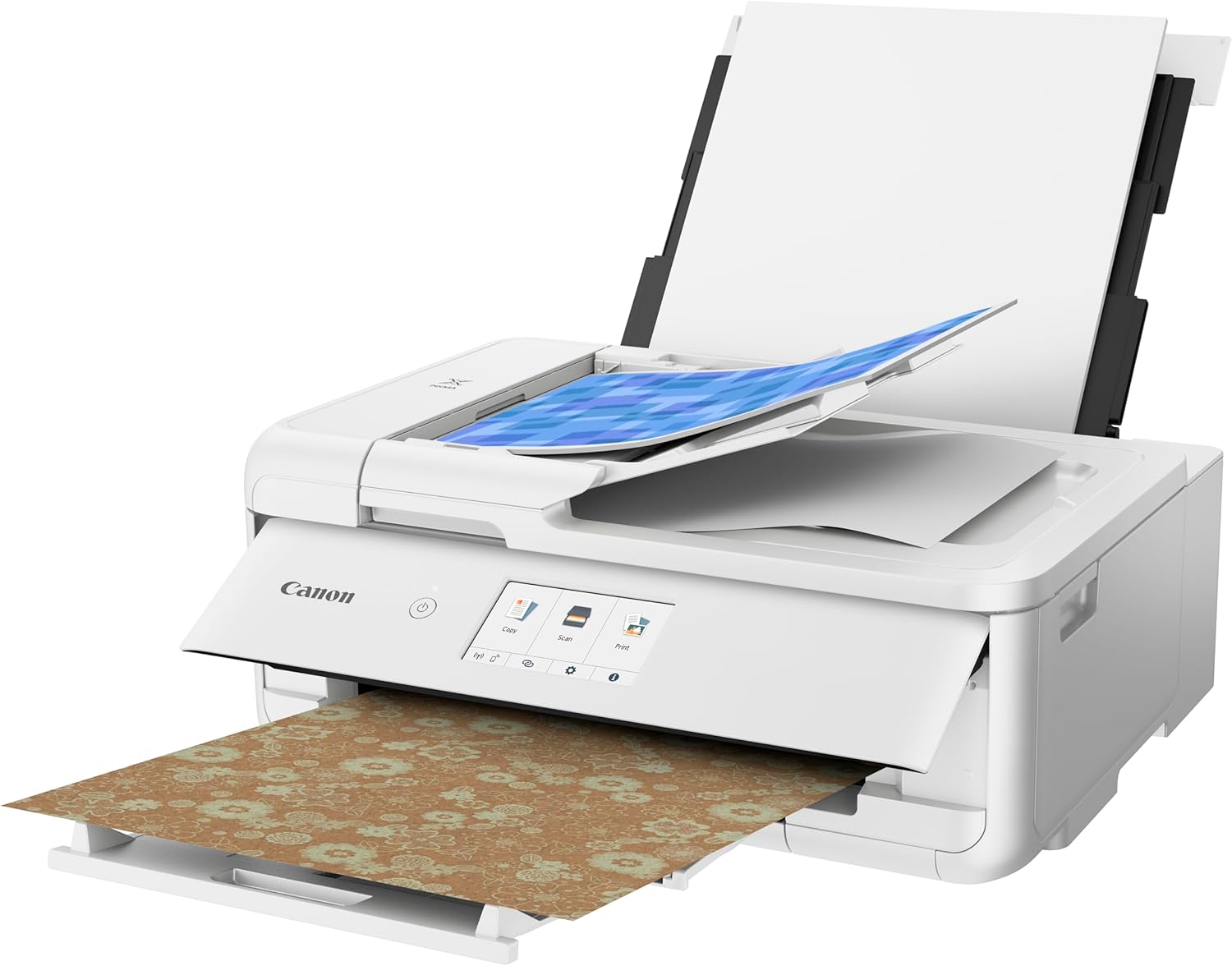 Canon TS9521C All-In-One Wireless Crafting Photo Printer, 12X12 Printing, White, Amazon Dash Replenishment Ready