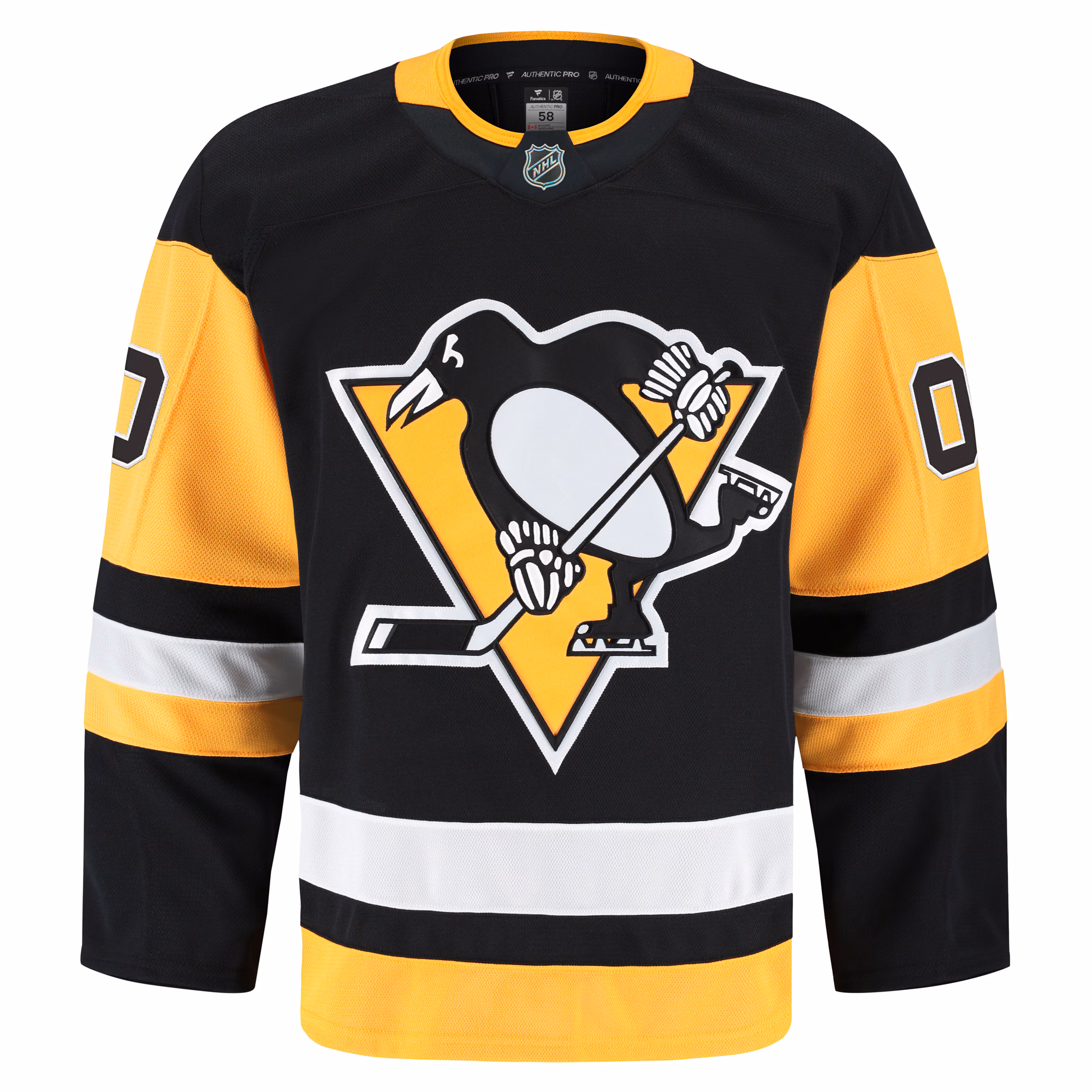 Pittsburgh Penguins Fanatics Home Authentic Pro Custom Jersey - Black