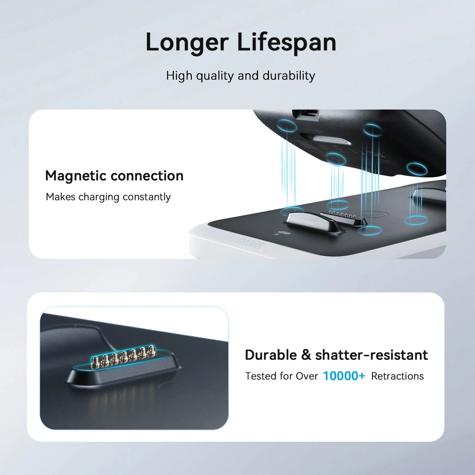 CD1 Dual-Slot Magnetic Charging Dock