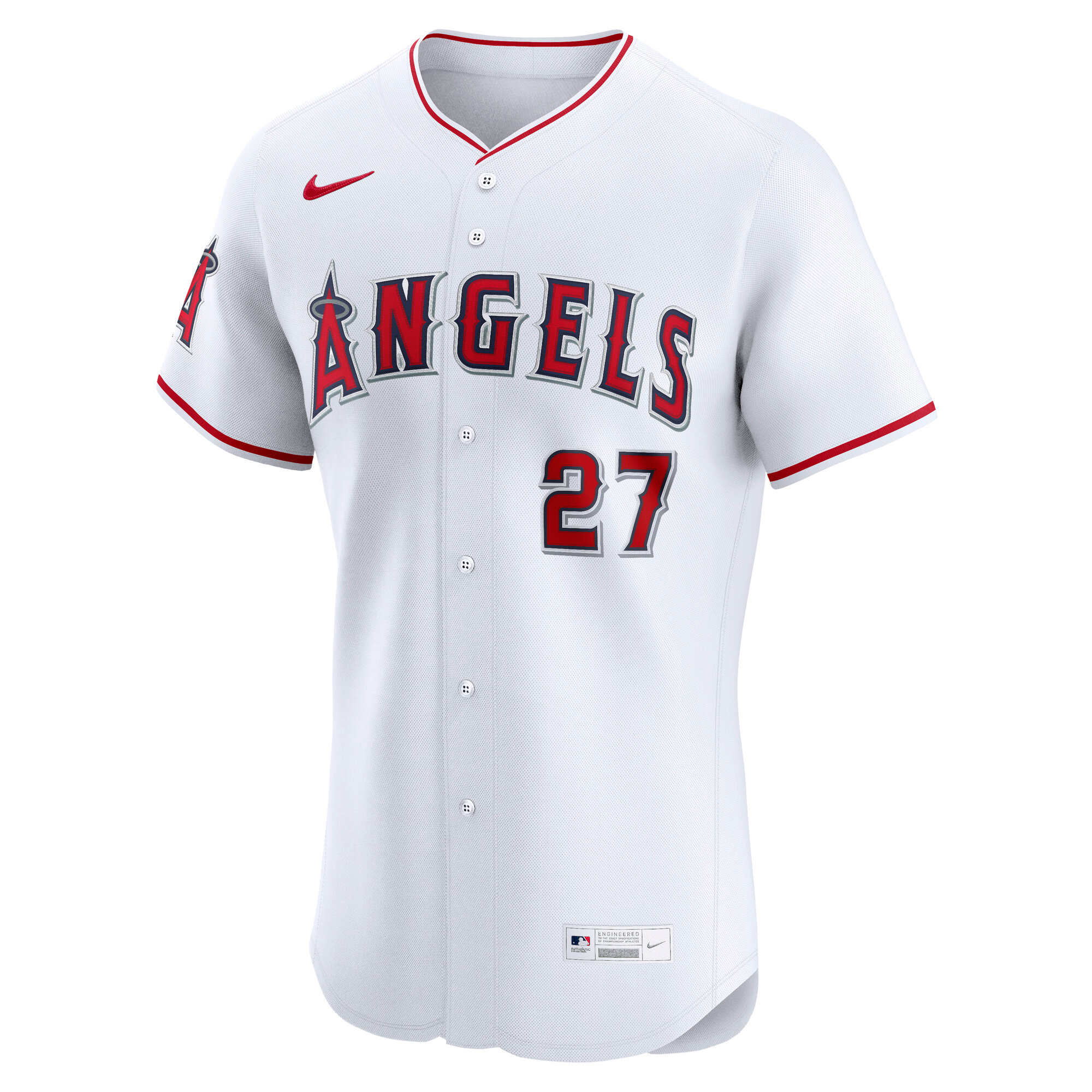 Mike Trout Los Angeles Angels Nike Home ElitePlayer  Jersey - White