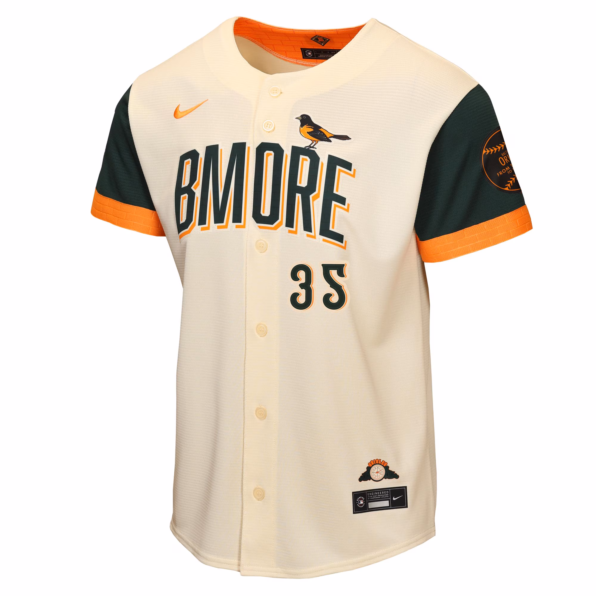 Adley Rutschman Baltimore Orioles Nike Youth 2026 City Connect Stadium Jersey - Cream