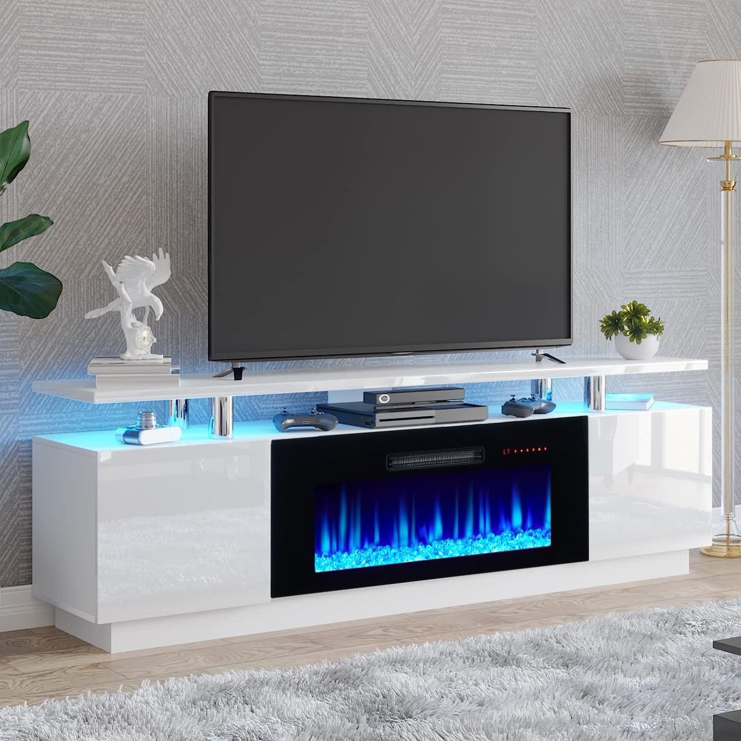 AMERLIFE Fireplace TV Stand with 36