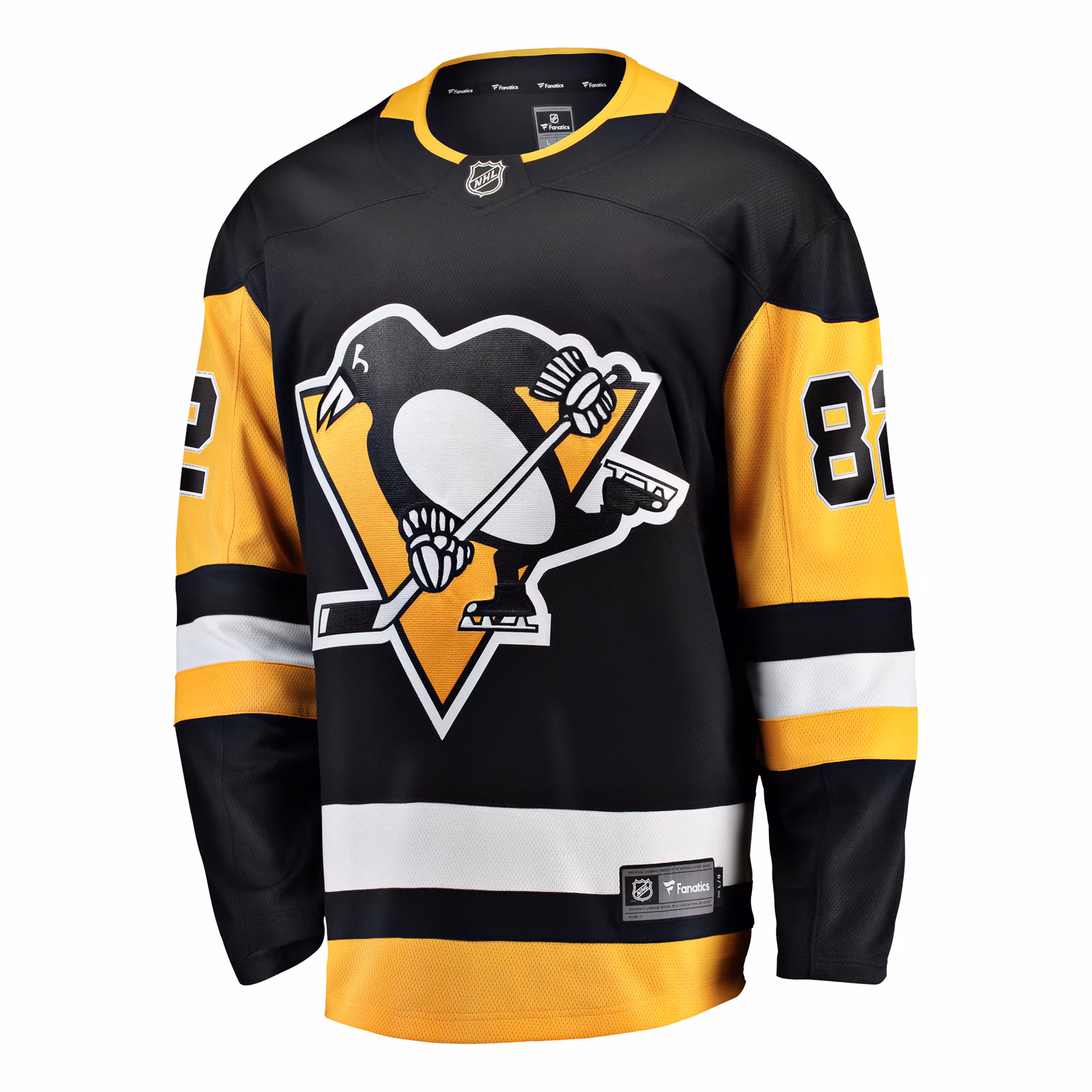 Caleb Jones Pittsburgh Penguins Fanatics Home Breakaway Jersey - Black