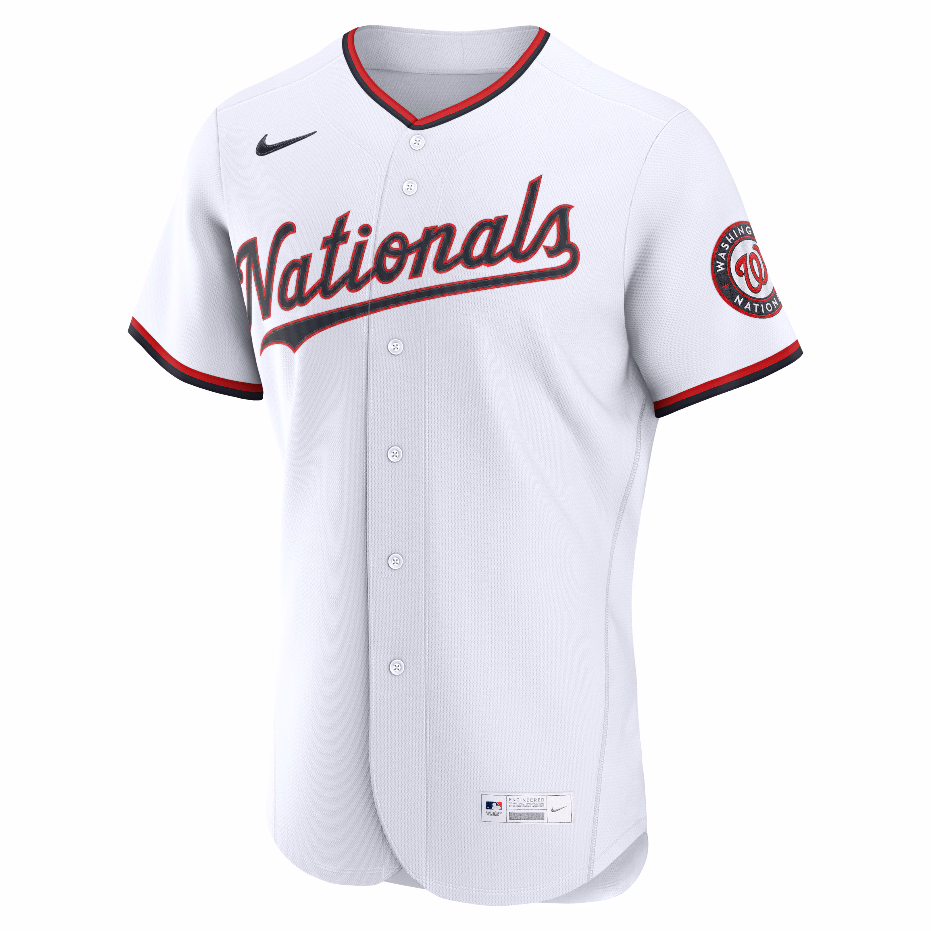 Washington Nationals Nike Home Authentic Custom Jersey - White
