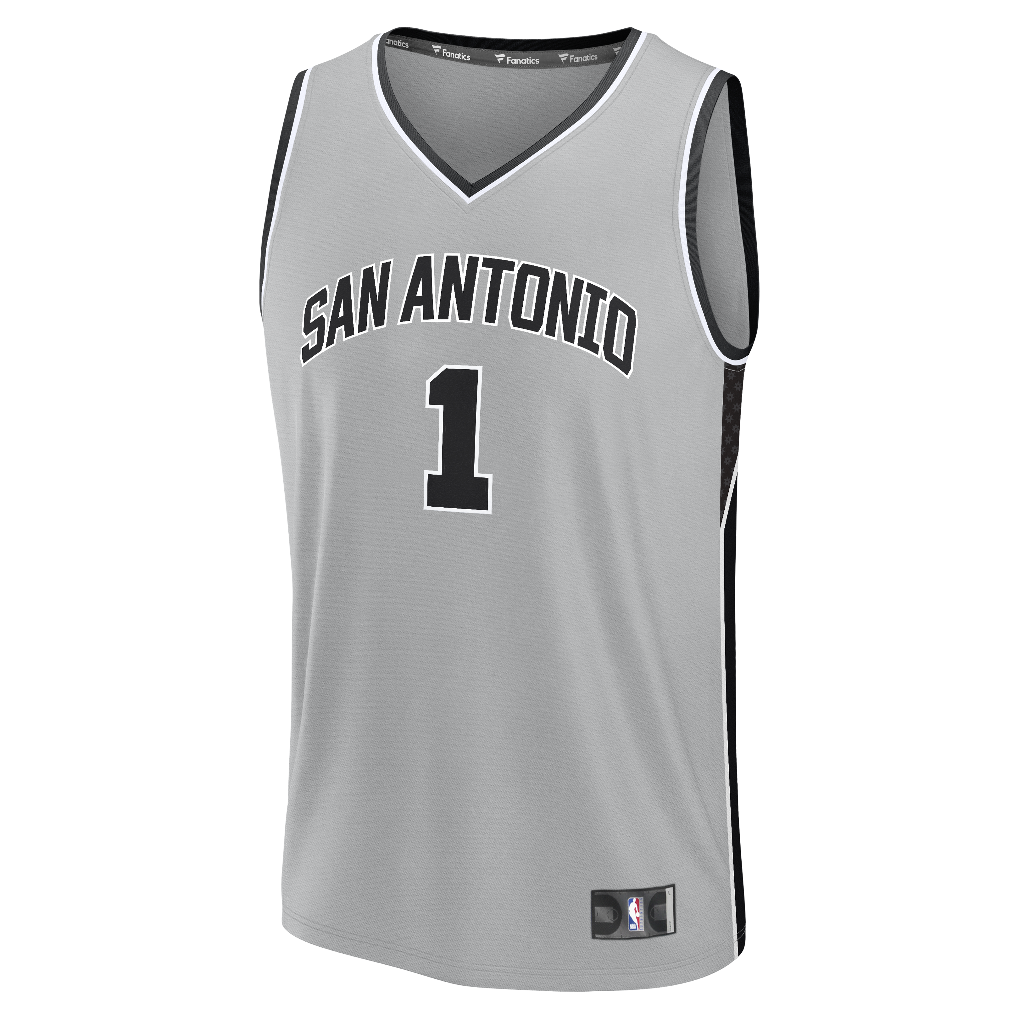 Victor Wembanyama San Antonio Spurs Fanatics 2026 NBA Finals Patch Fast Break Jersey - Statement Edition - Silver