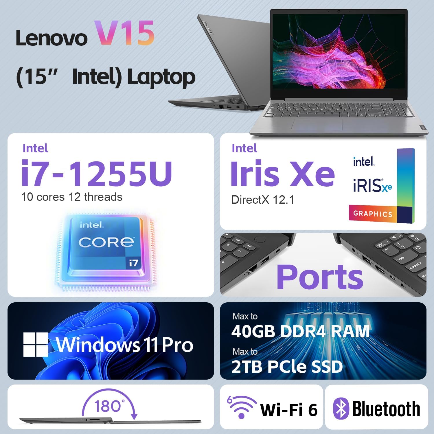 Lenovo Laptop V15 for Business (15.6