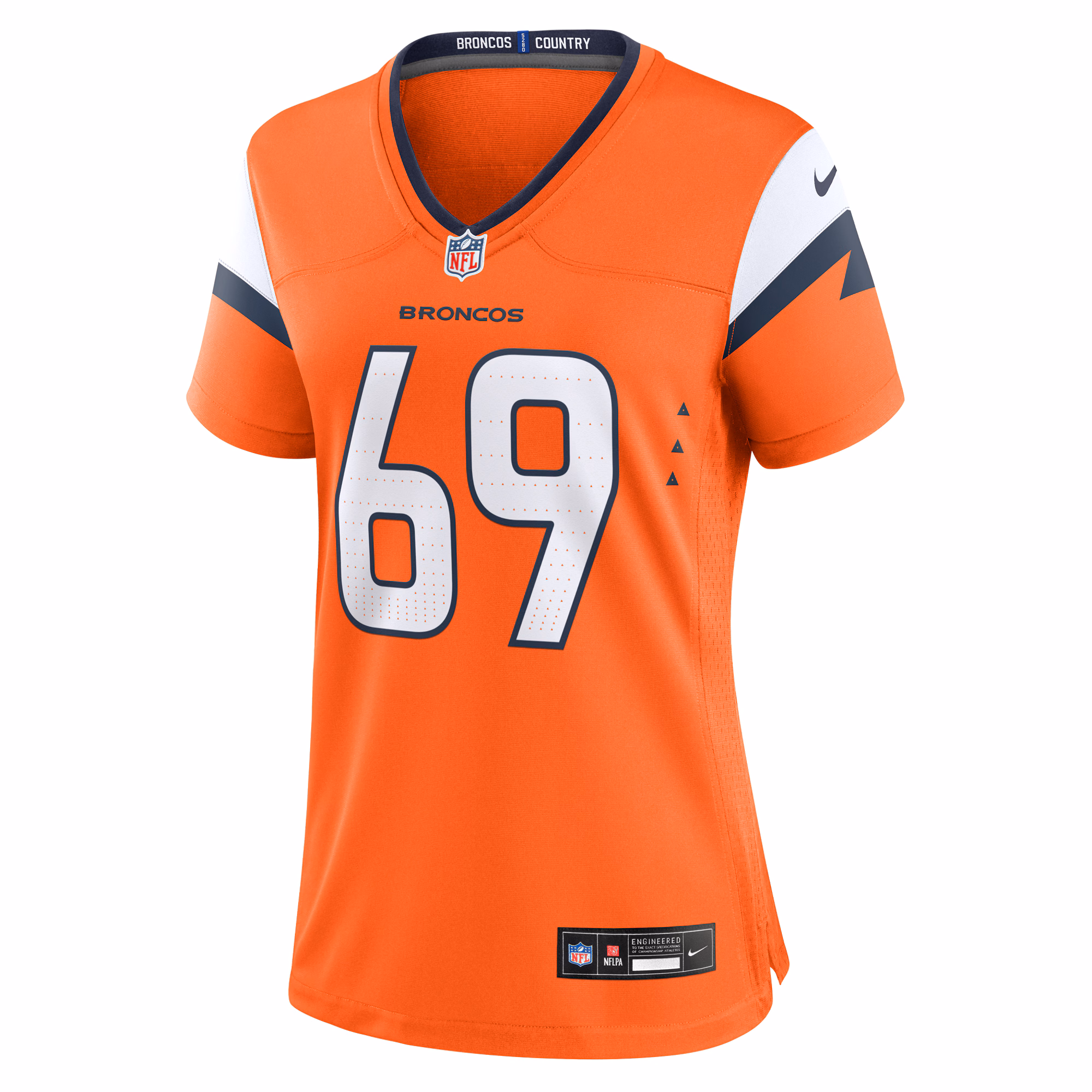 Mike McGlinchey Denver Broncos Nike Women's Team Game Jersey -  Orange