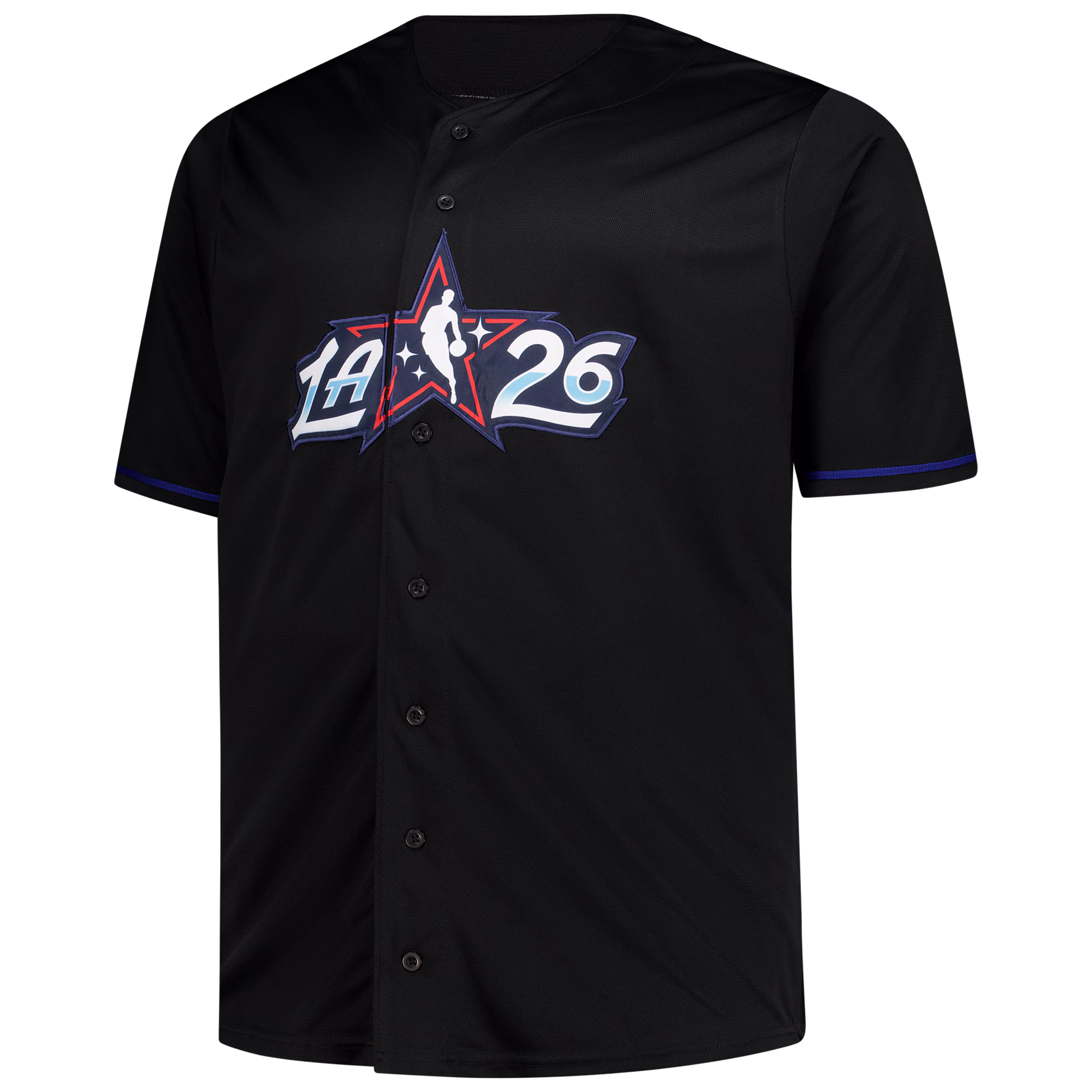 2026 NBA All-Star Game Fanatics Big & Tall Full-Button Jersey - Black