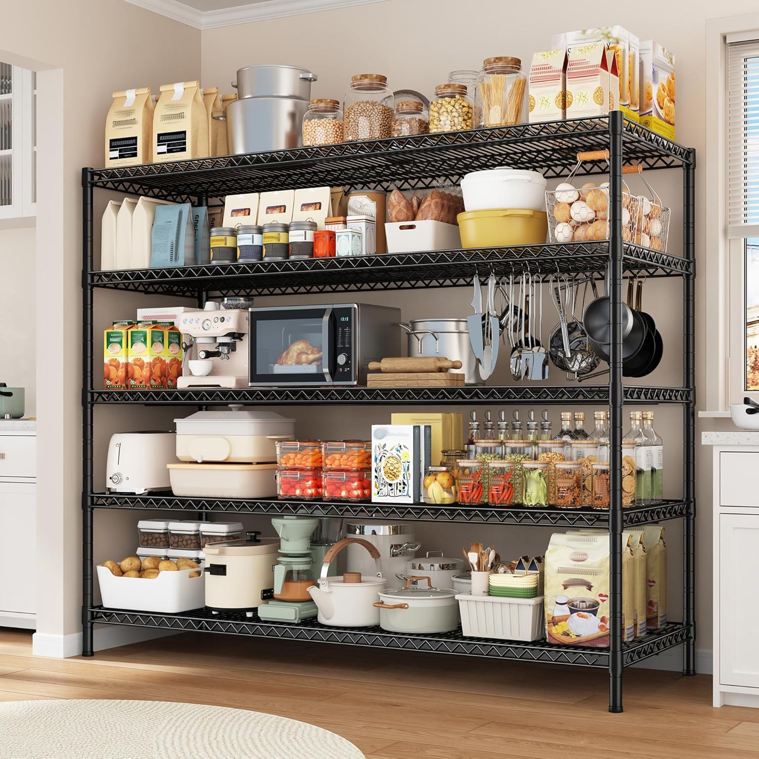 REIBII 3200LBS Storage Shelves 55.5