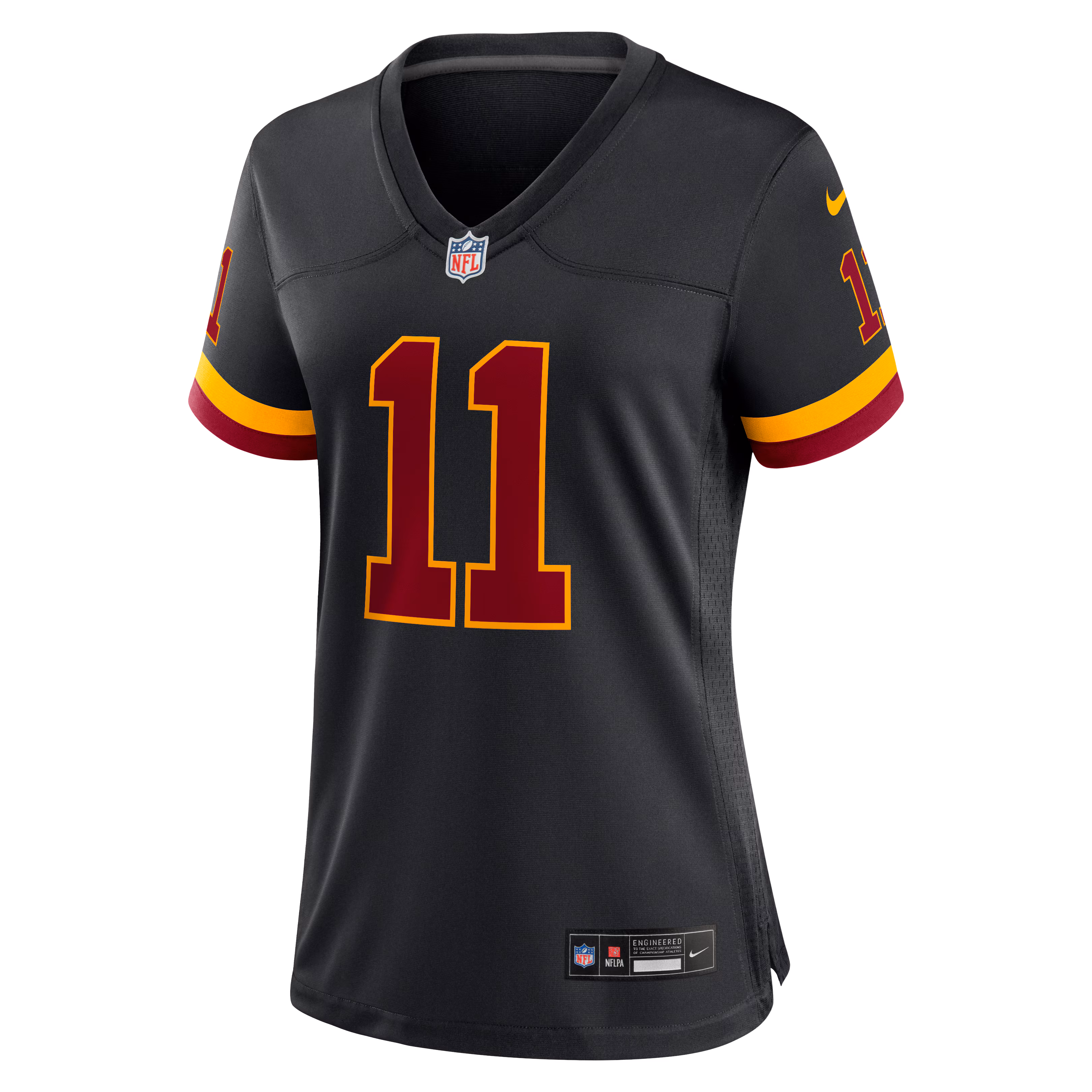 Luke McCaffrey Washington Commanders Nike Women's Hail Raiser Alternate Game Jersey - Black
