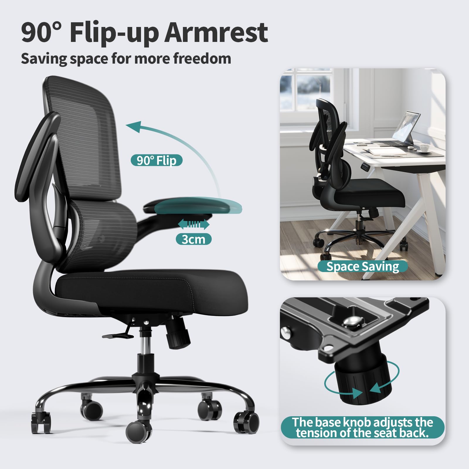 TRALT Office Chair - Ergonomic Adjustable Mesh Chair