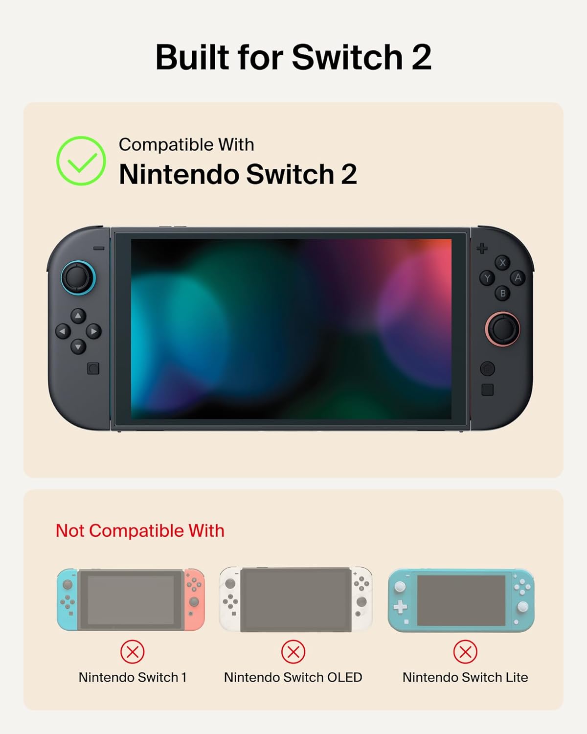 Belkin Nintendo Switch 2 Charging Case Pro, 10000mAh Power Bank, 30W Fast Charging w/Kick Stand - Custom Fit, Hard Shell Carrying Case, 12 Game Card Slots, AirTag Holder, Digital Display - Sage