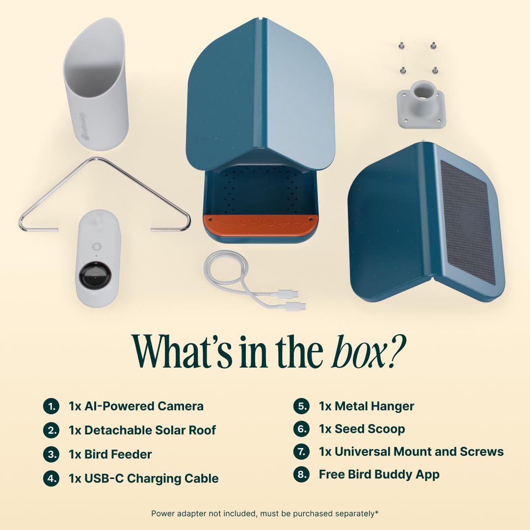 BIRD BUDDY Birdbuddy PRO Solar Smart Bird Feeder with Camera