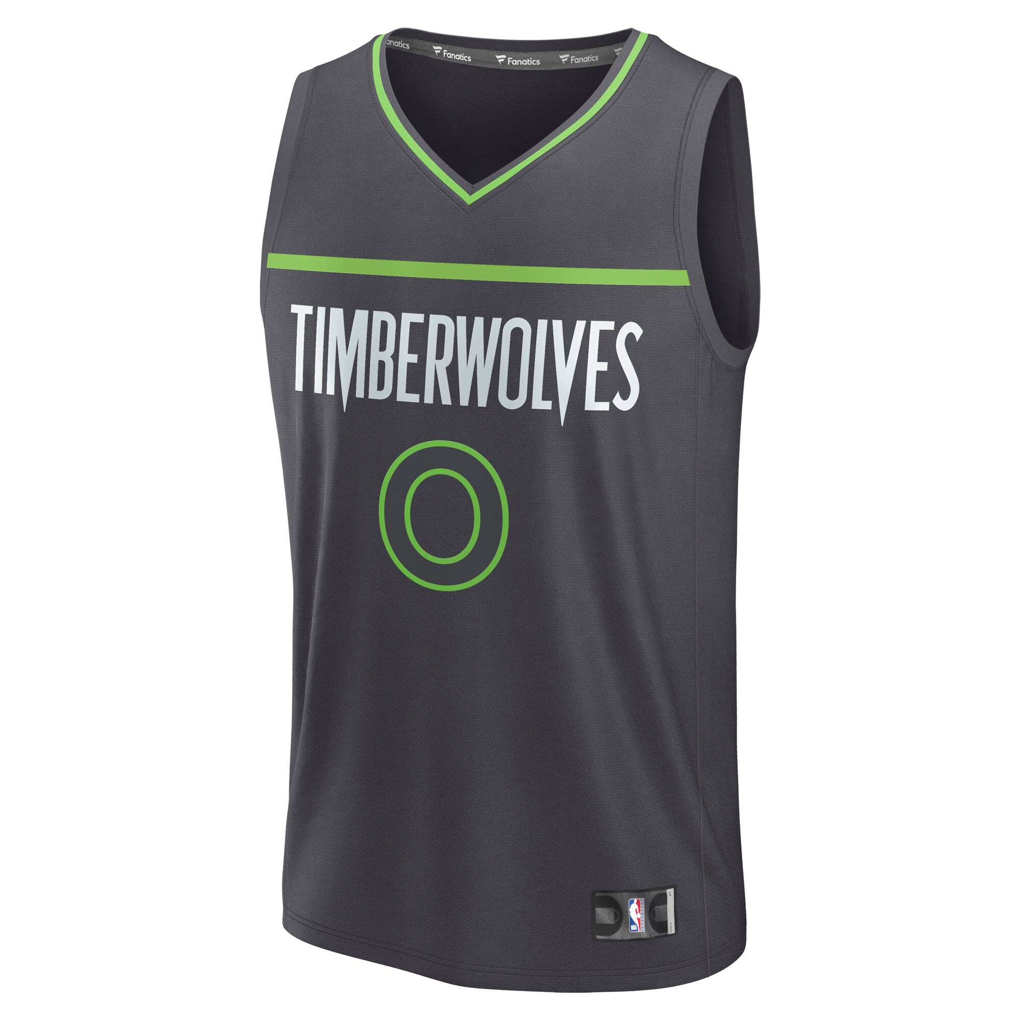 Donte DiVincenzo Minnesota Timberwolves Fanatics Fast Break Replica Player Jersey - Statement Edition - Charcoal