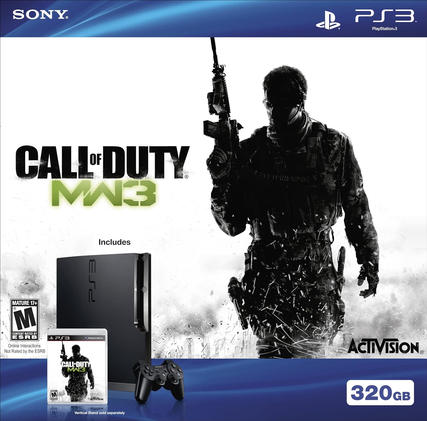 Playstation 3 320GB HW Bundle - Call of Duty: Modern Warfare 3 (Renewed)