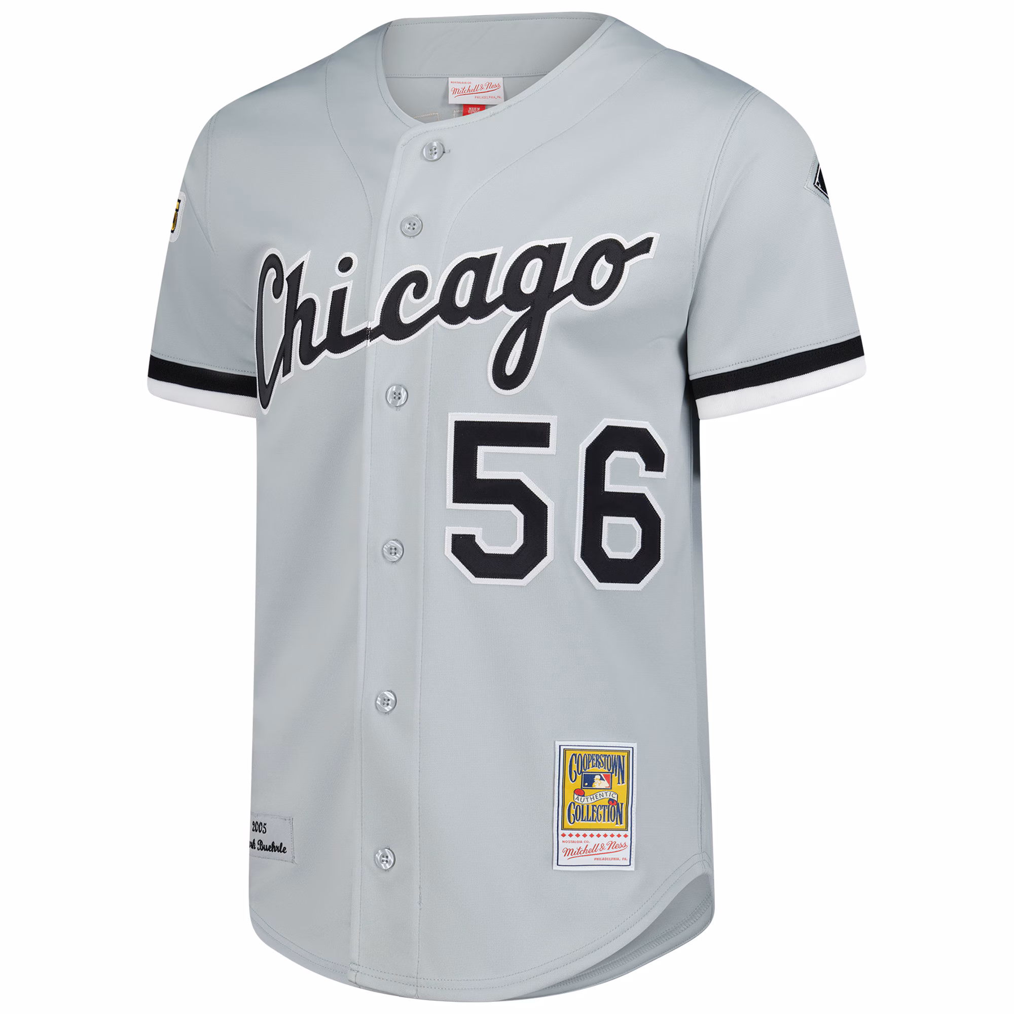 Mark Buehrle Chicago White Sox Mitchell & Ness 2005 Throwback Authentic Jersey - Gray