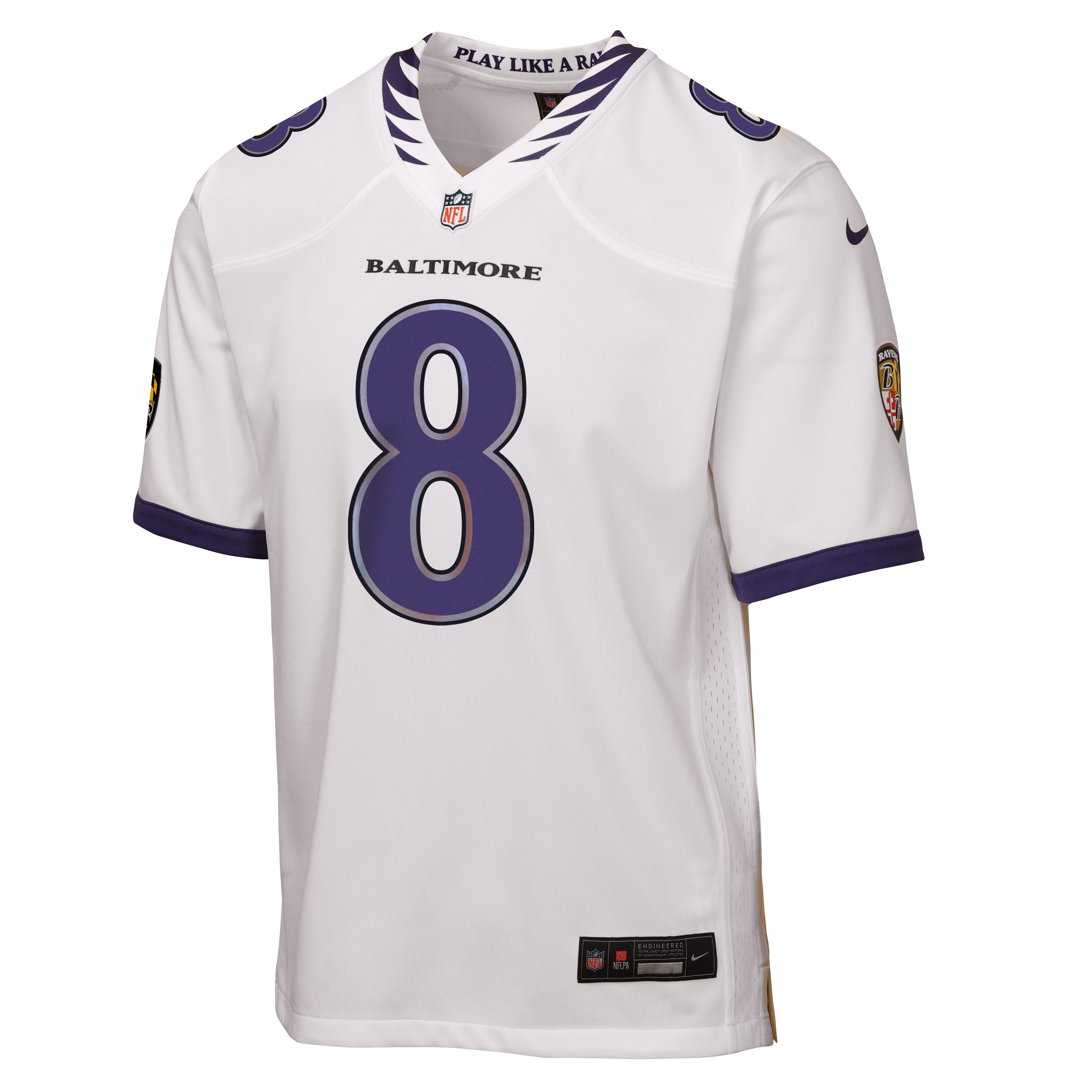 Lamar Jackson Baltimore Ravens Nike Youth Game Jersey - White
