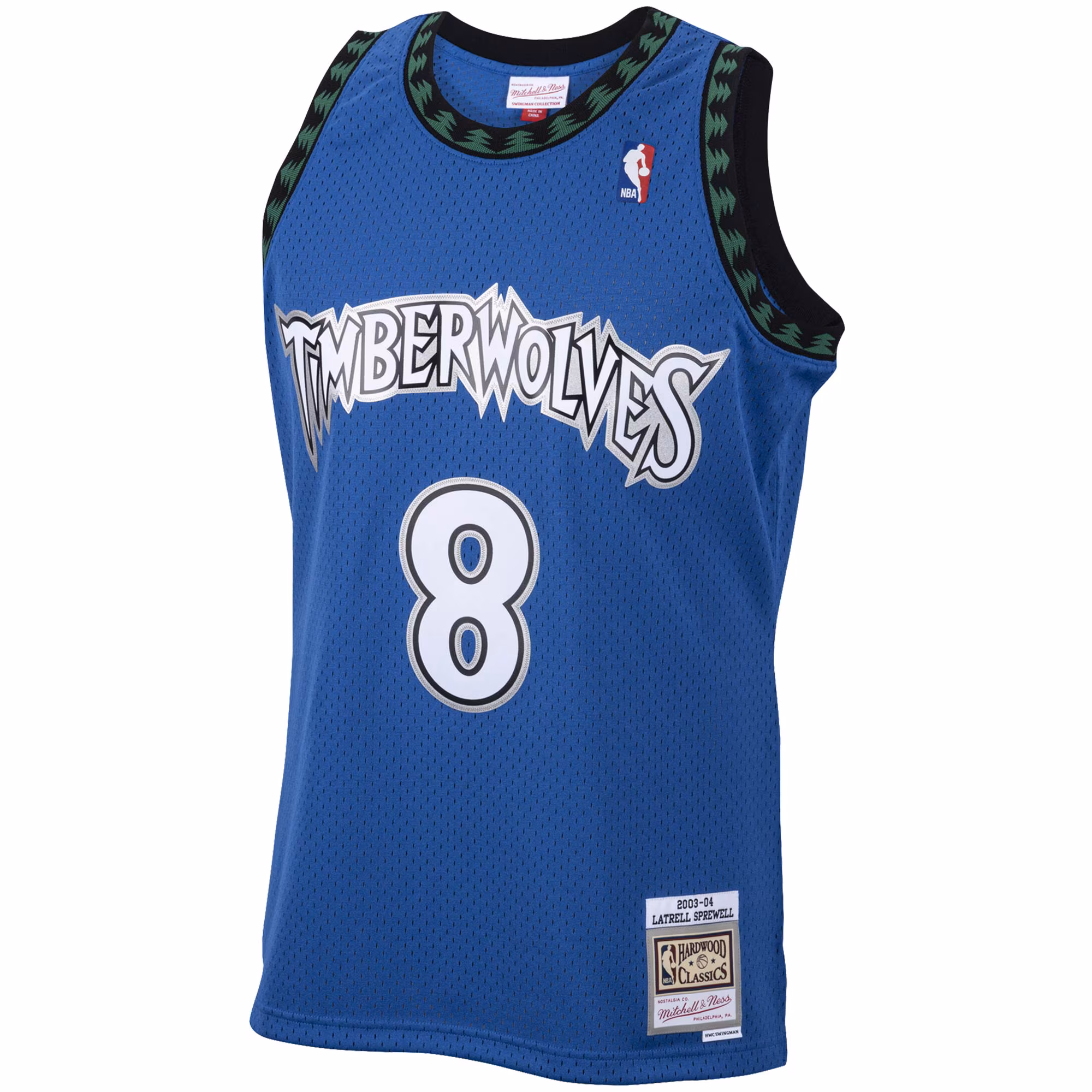 Latrell Sprewell Minnesota Timberwolves Mitchell & Ness 2003/04 Hardwood Classics Swingman Jersey - Blue