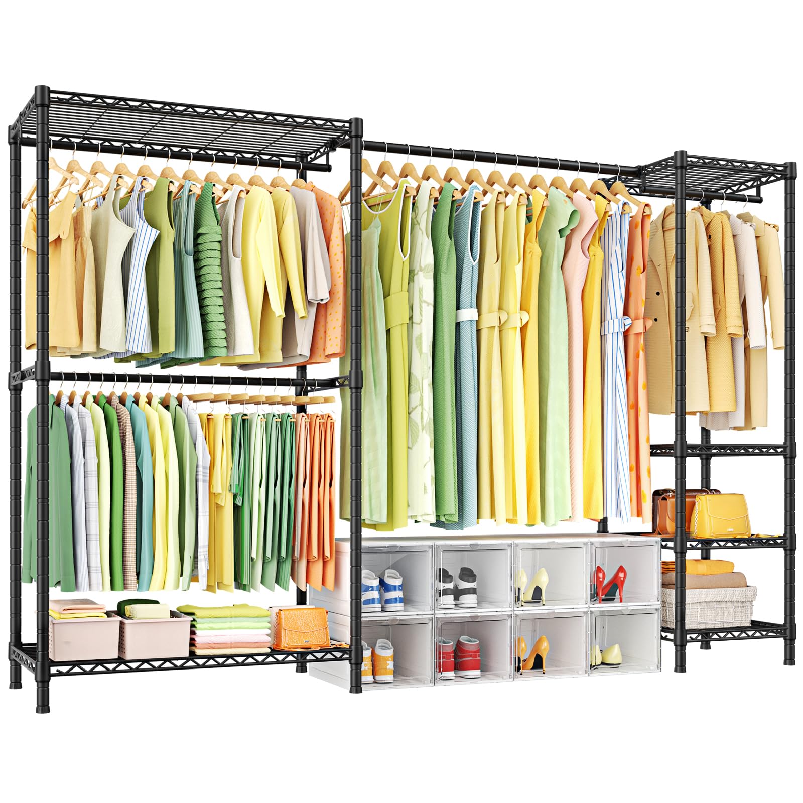 ULIF E10 Freestanding Clothes Rack with Adjustable Hanger