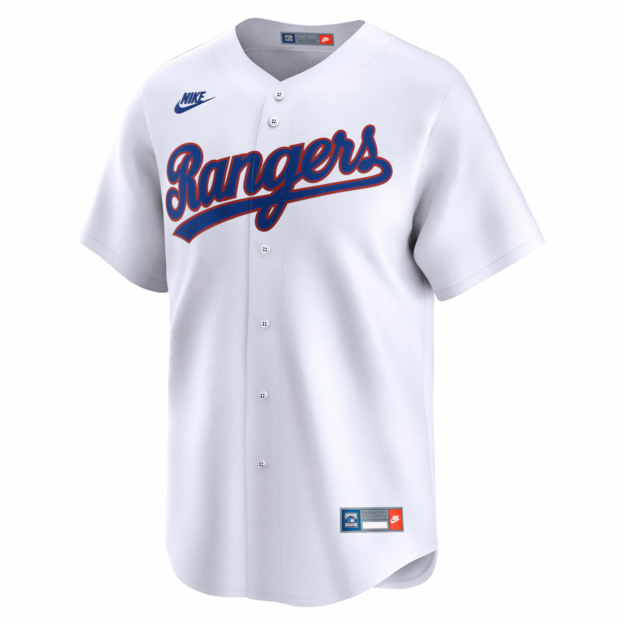 Texas Rangers Nike Cooperstown Collection Limited Jersey - White
